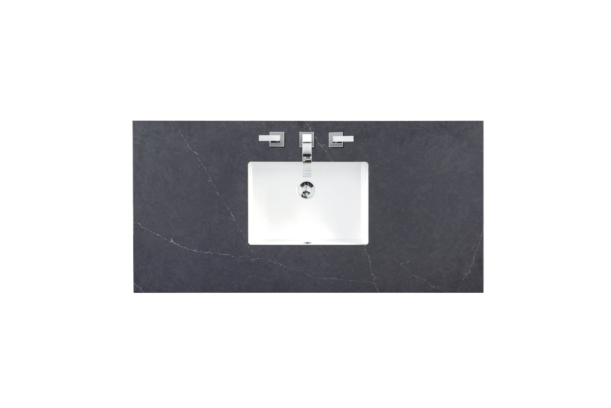 48-Piece Single Top, 3CM Charcoal Soapstone Quartz Countertop with Integrated Sink - Perfect for Kitchen Remodeling, Bathroom Vanities & Modern Home Decor