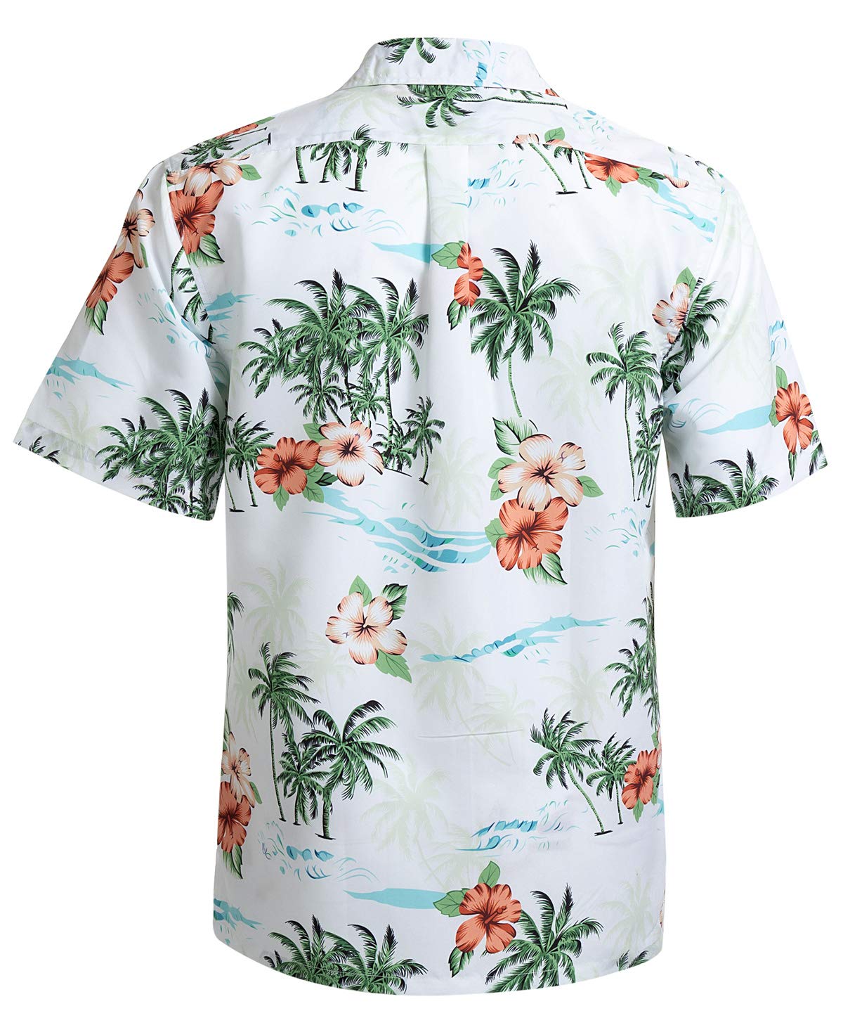 Tropical Hawaiian Shirt for Men - Short Sleeve Floral Aloha Shirt with Regular Fit | Beach Party, Summer Vacation & Casual Wear