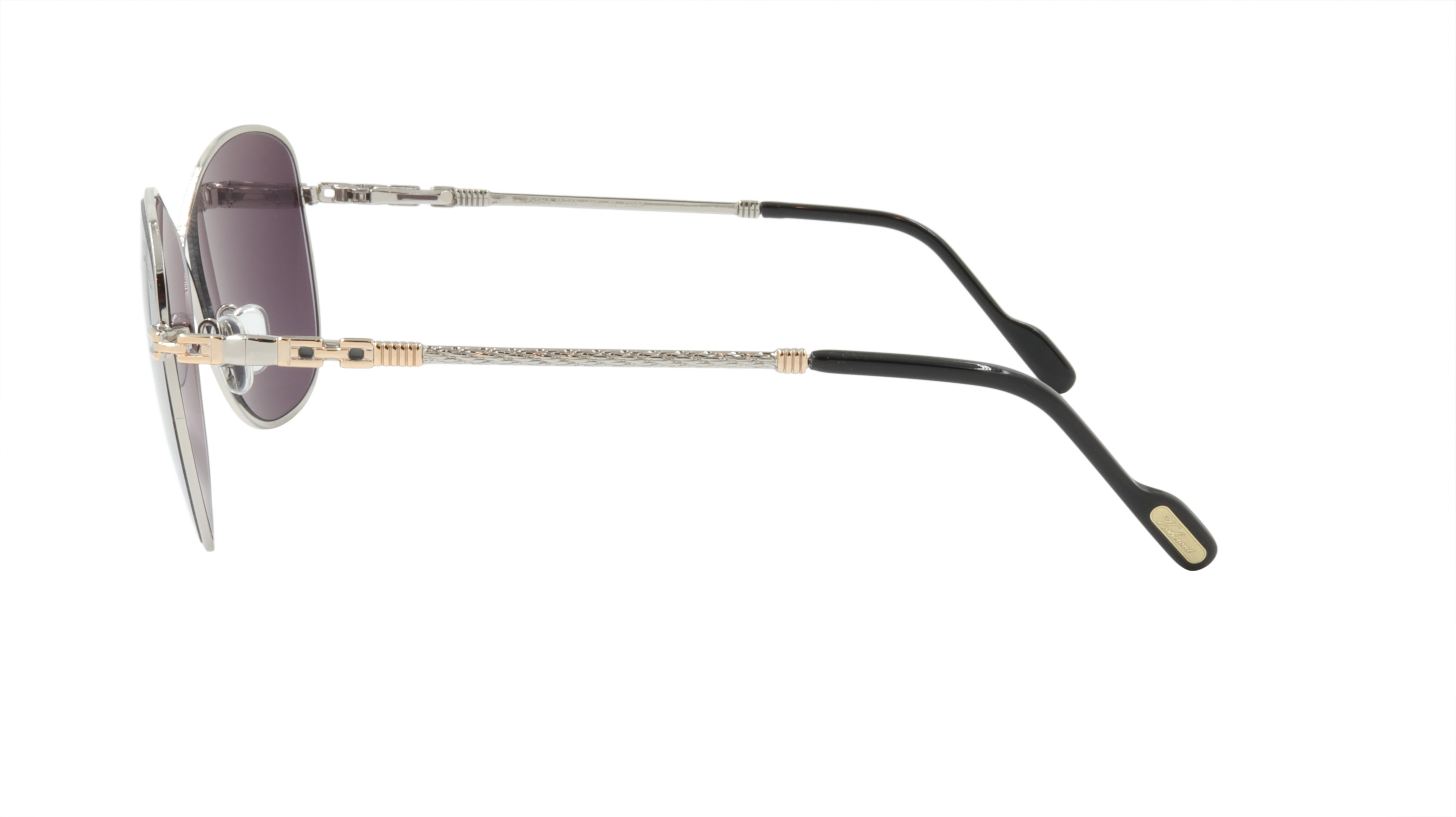 Paul Vosheront Gold Plated Metal Acetate Sunglasses - PV394S C2 Mirror Lens Italian Design for Men & Women | Perfect for Driving, Beach & Outdoor Fashion
