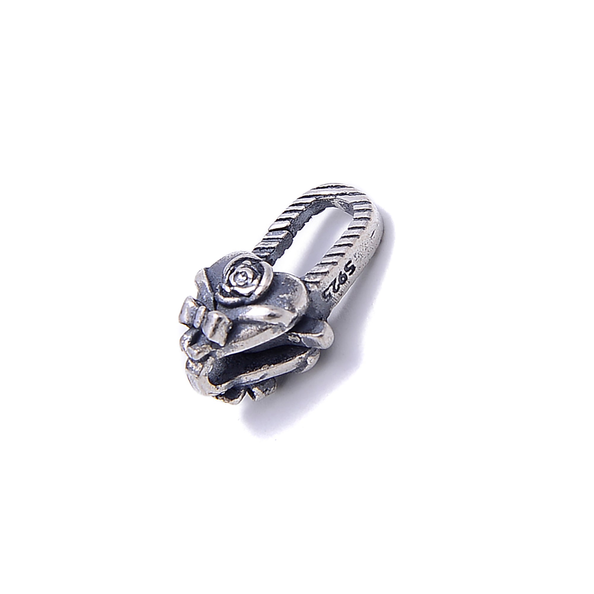 925 Sterling Silver Rose Clasp - Anti-Tarnish Silver Color - 8x15mm Size - 2 Pieces per Bag - Perfect for Jewelry Making, DIY Crafts, and Bracelet Closures