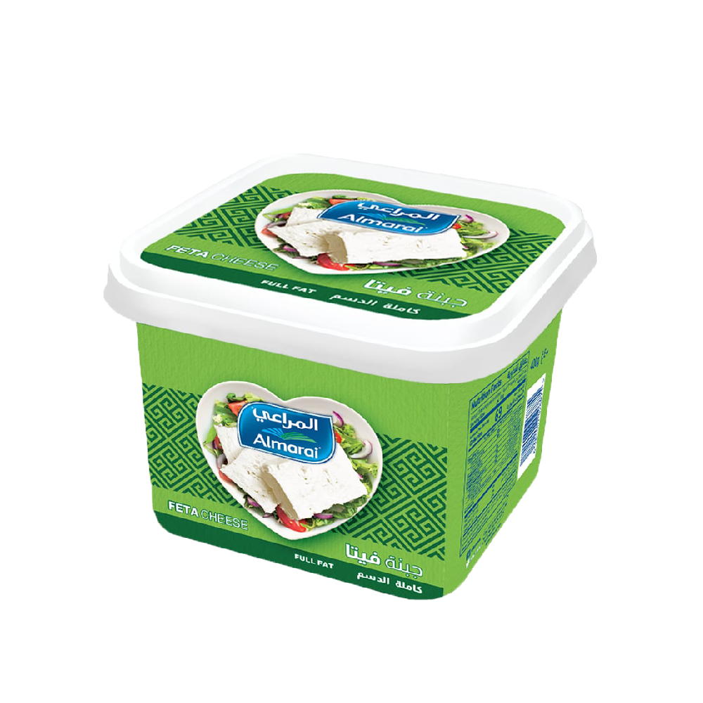 Al Marai Feta Full Fat Cheese 200G - Authentic Greek Style Cheese for Salads, Sandwiches & Mediterranean Dishes