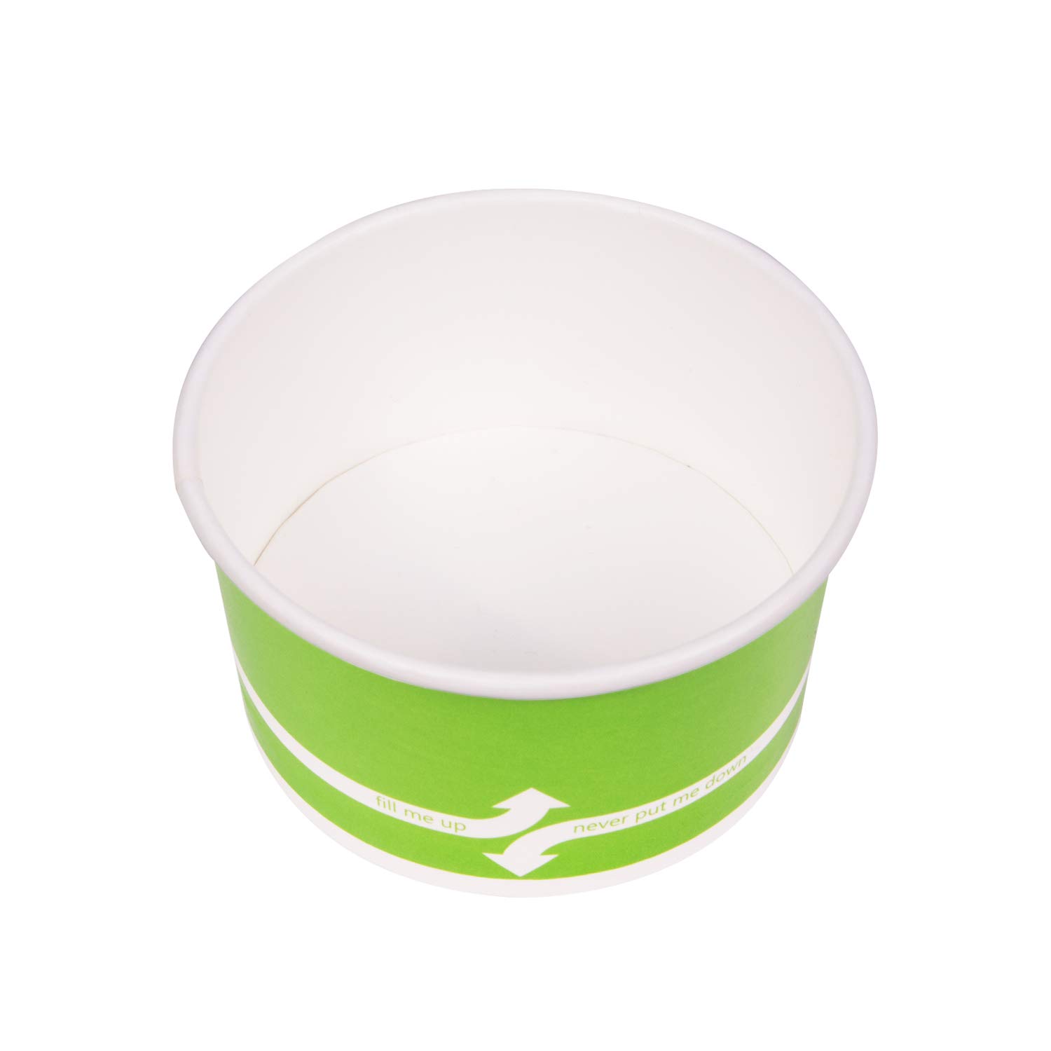 5oz (1000 ct) Green Paper Ice Cream Cups - Disposable Hot & Cold Food Containers for Ice Cream, Gelato, Yogurt, Snacks - Perfect for Parties, Dessert Shops & Catering Events