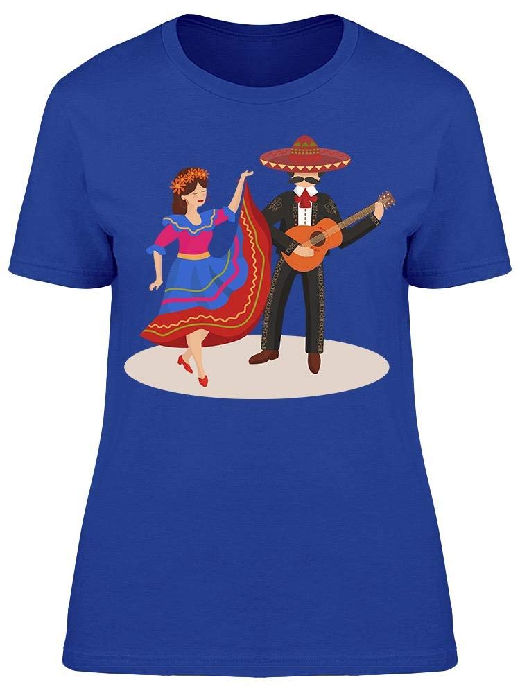 Smartprints Mexican Folk Dance Festival T-Shirt for Women - Comfortable & Stylish Casual Wear for Festivals, Parties & Everyday Outfits