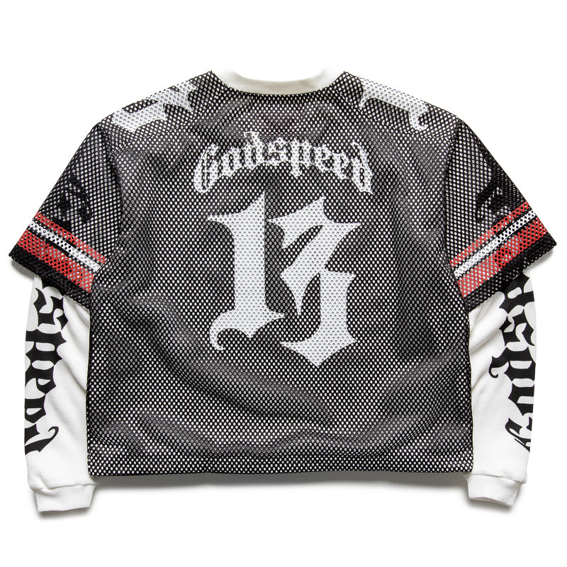 Godspeed New York TD Layered Jersey - Black & White Football Shirt for Men - Perfect for Game Day, Tailgating & Fan Events