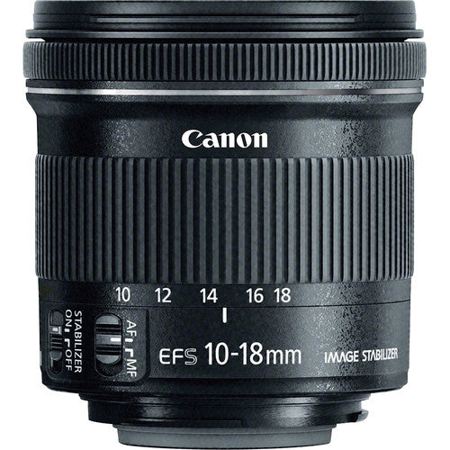 Canon EF 50mm f/1.8 STM & EF-S 10-18mm f/4.5-5.6 IS STM Lens Bundle - Perfect for Portrait Photography, Travel & Vlogging - DSLR Camera Lens Kit for Stunning Bokeh & Wide-Angle Shots