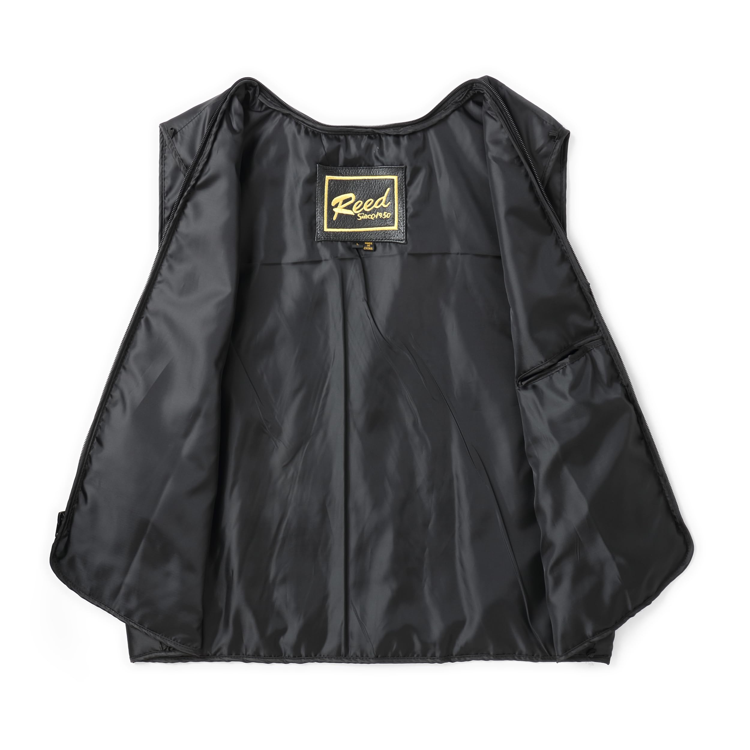 REED Men's American Style Bomber Jacket - Genuine Leather, Classic Aviator Coat for Casual Wear & Outdoor Adventures