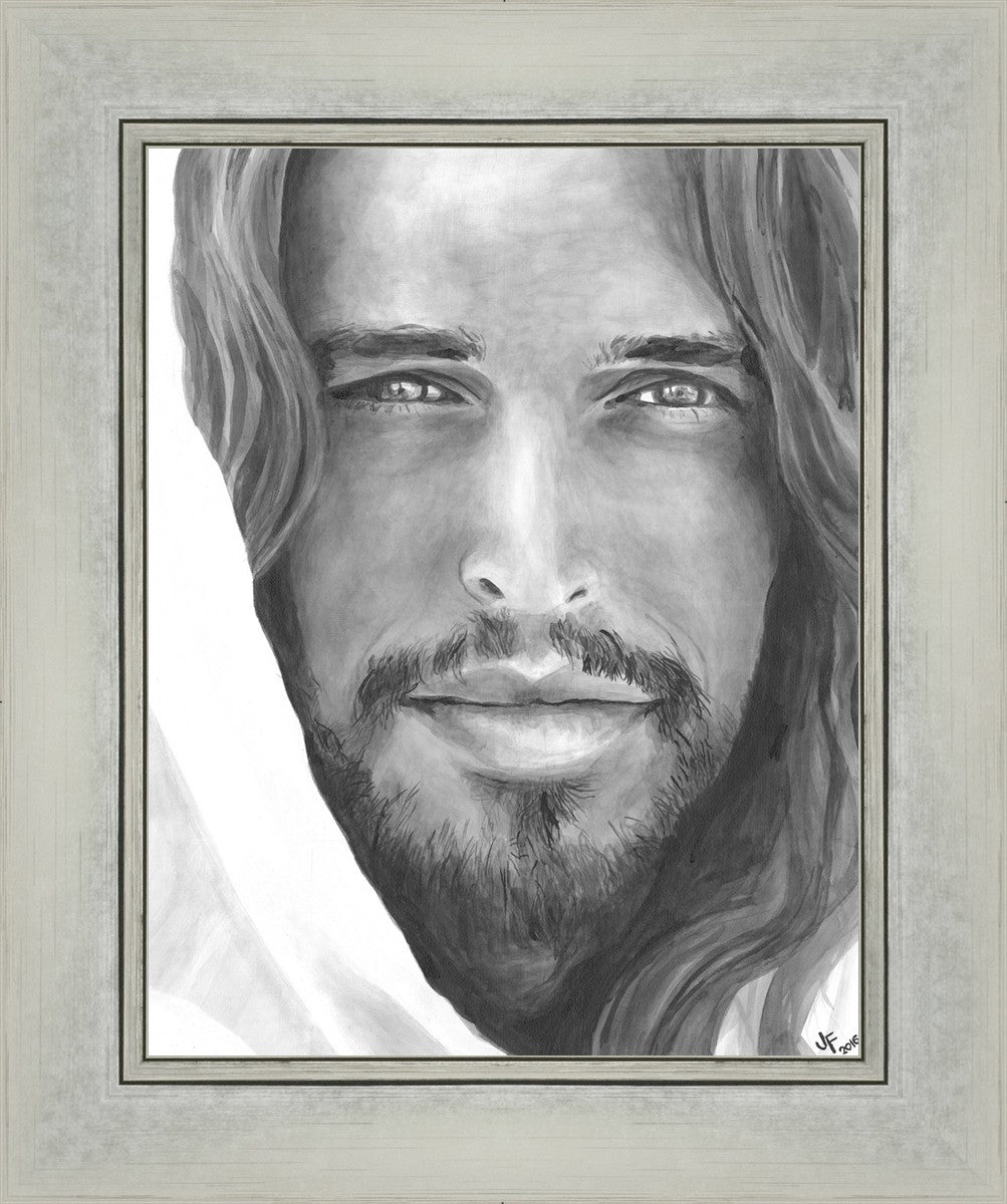 Jenny Fowler Christ Portrait - Religious Wall Art for Home Decor, Church & Office - Inspirational Christian Gift & Spiritual Decor