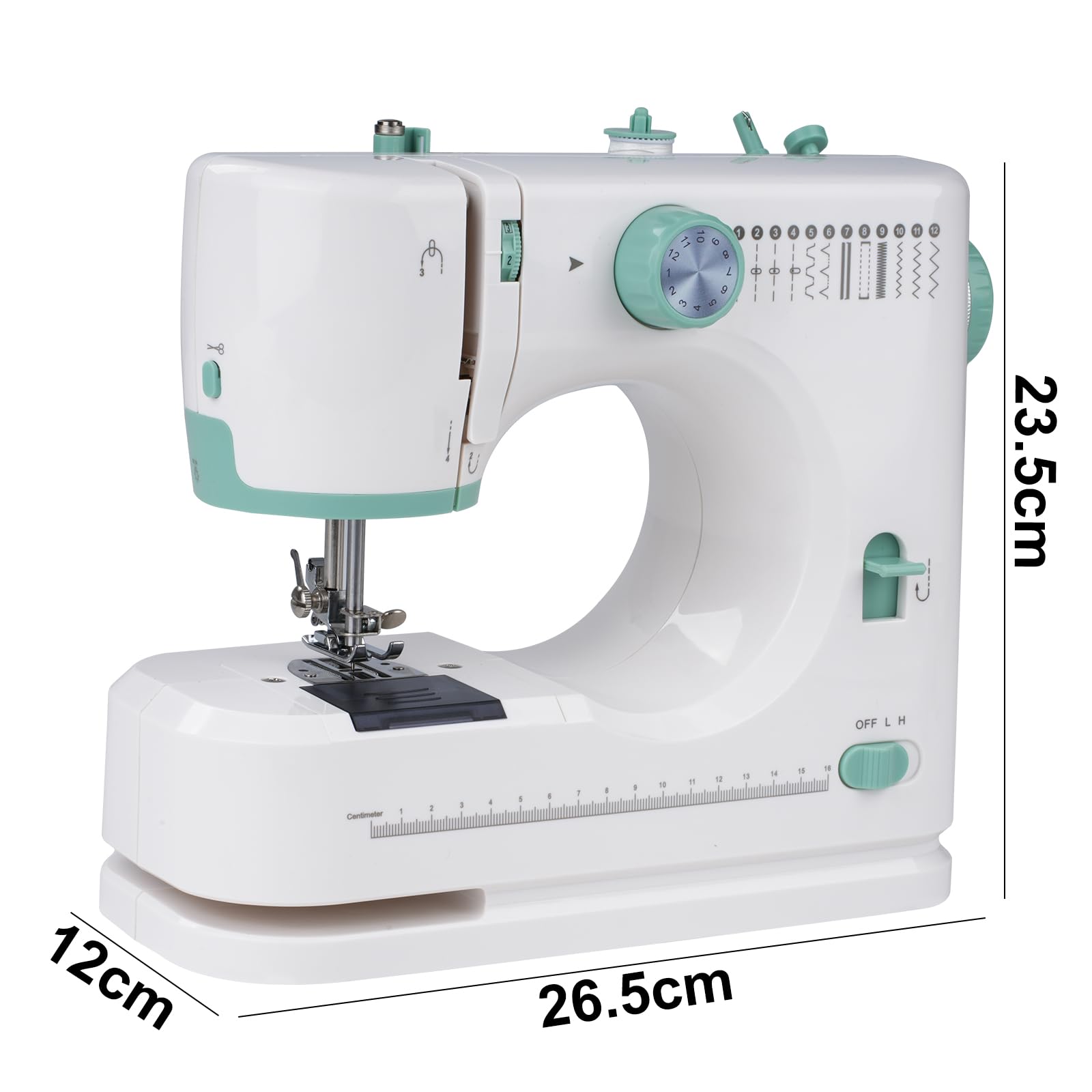 **Best Beginner Sewing Machine for Adults - Double Needle & Double Thread with Extension Table, Foot Pedal & LED Light - Perfect for Home DIY Projects, Quilting & Clothing Repair**
