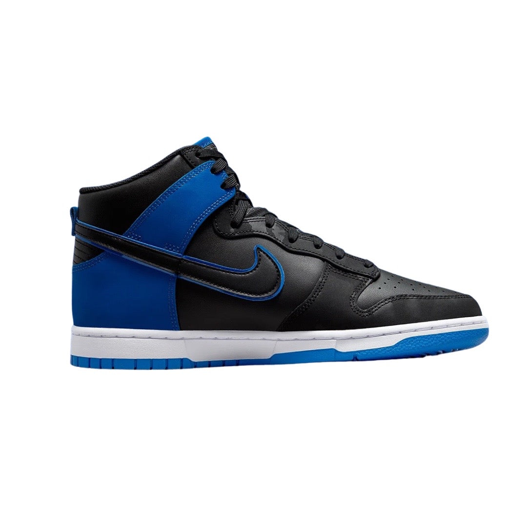 Nike Dunk Hi Retro Special Edition Hyper Royal Camo White Sneakers - Men's High-Top Basketball Shoes for Streetwear & Casual Style