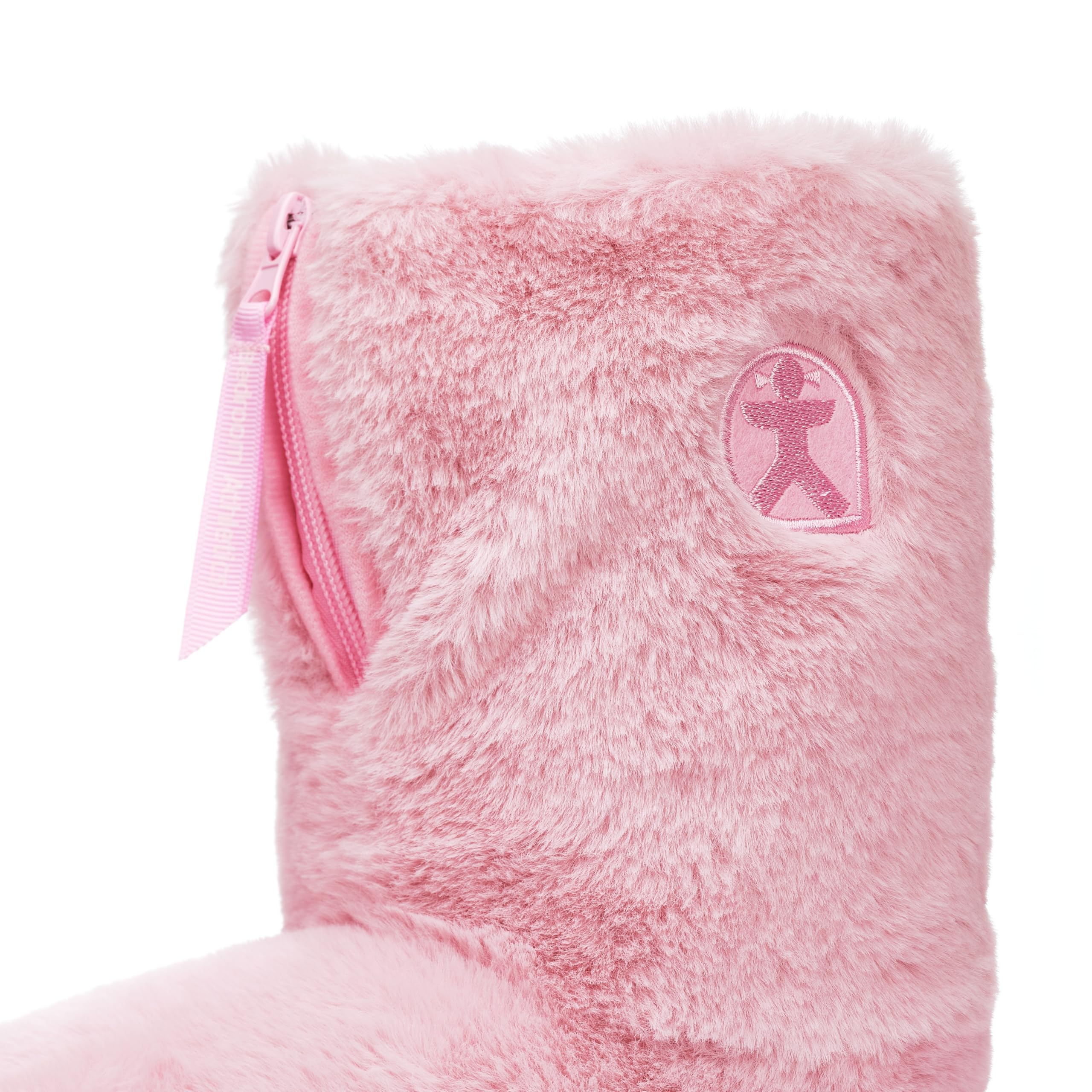 Cozy Women's Faux Fur Memory Foam Slipper Boots - Warm Indoor/Outdoor House Shoes with Non-Slip Outsole & Zip Up Closure (Machine Washable) - Perfect for Winter Comfort at Home, Office or Quick Outdoor Errands - Marilyn Style