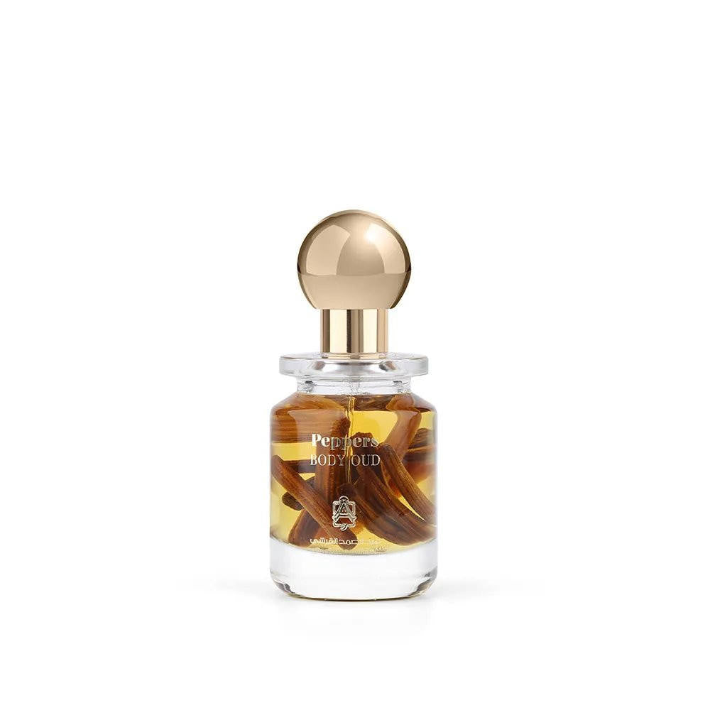 Peppers Body Oud Perfume Oil 30ml - Long Lasting Fragrance for Women & Men - Perfect for Date Night, Special Occasions & Daily Wear
