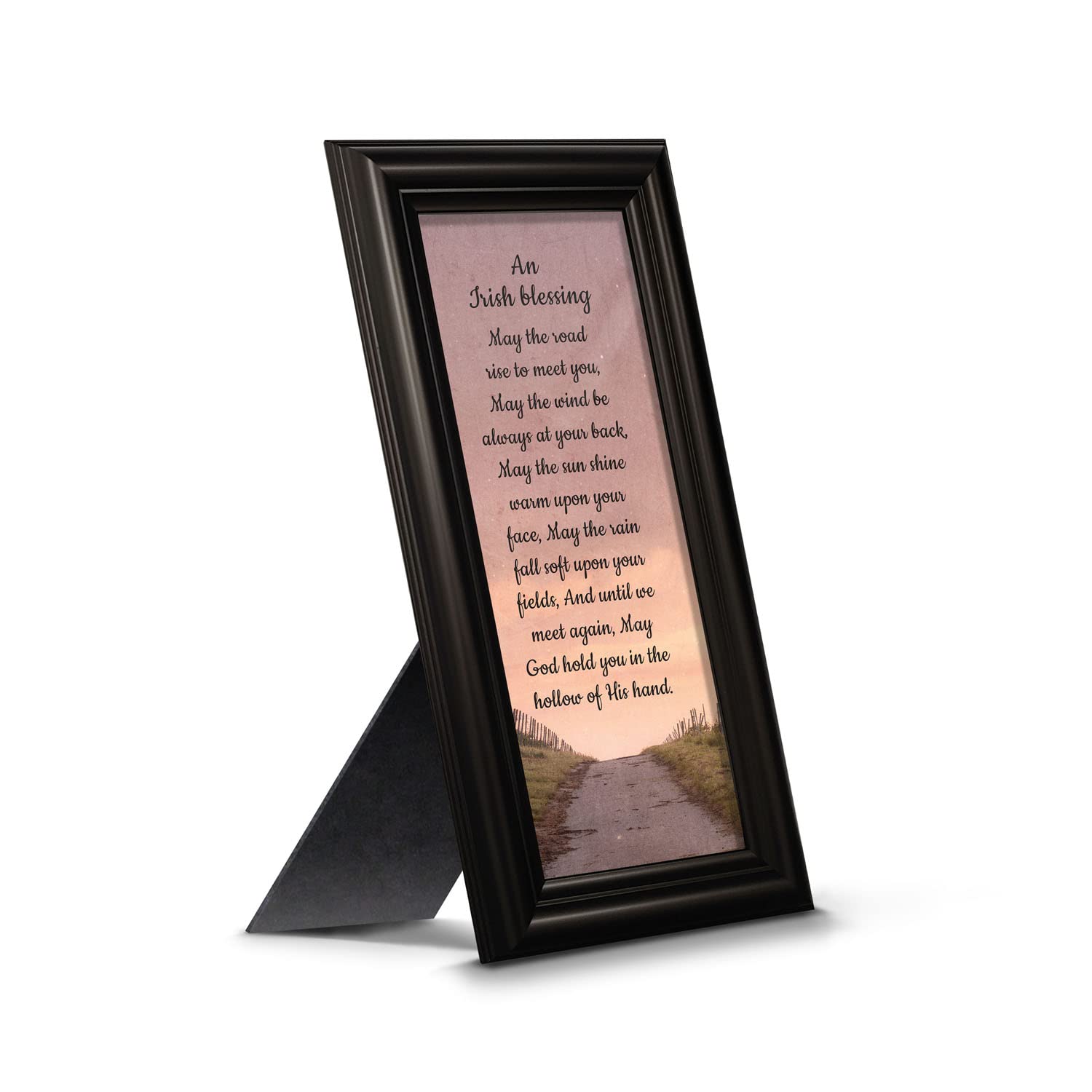 Celtic Irish Blessing Wall Decor - 'May the Road Rise Up to Meet You' - Handcrafted Home Blessing Sign | Unique Irish Gifts for Women & Housewarming Presents | Perfect for St. Patrick's Day Decor, Irish-Themed Home Decor & New Home Blessings (7351B)