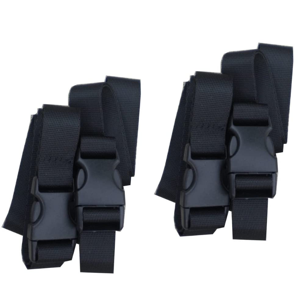 PackYo! Heavy-Duty Utility Straps with Quick-Release Buckle - 2-Pack Adjustable Cinch Straps for Backpacking, Camping Gear, Air Mattresses & Sleeping Bags - Secure Outdoor Equipment, Luggage & Sports Gear - by Mt Sun Gear
