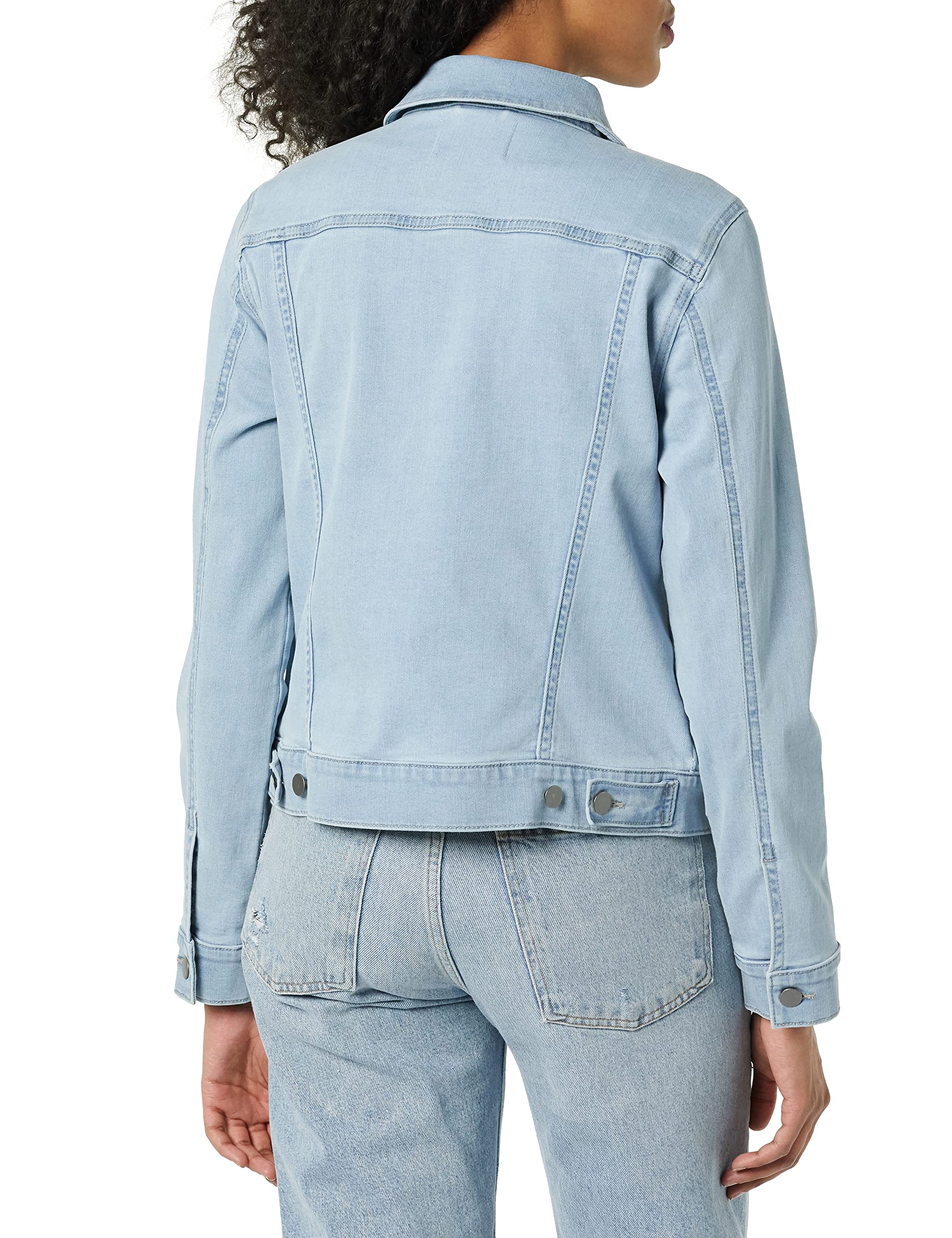 Amazon Essentials Women's Denim Jacket - Plus Size & Regular Fit Casual Outerwear for Everyday Wear, Date Night & Fall Layering
