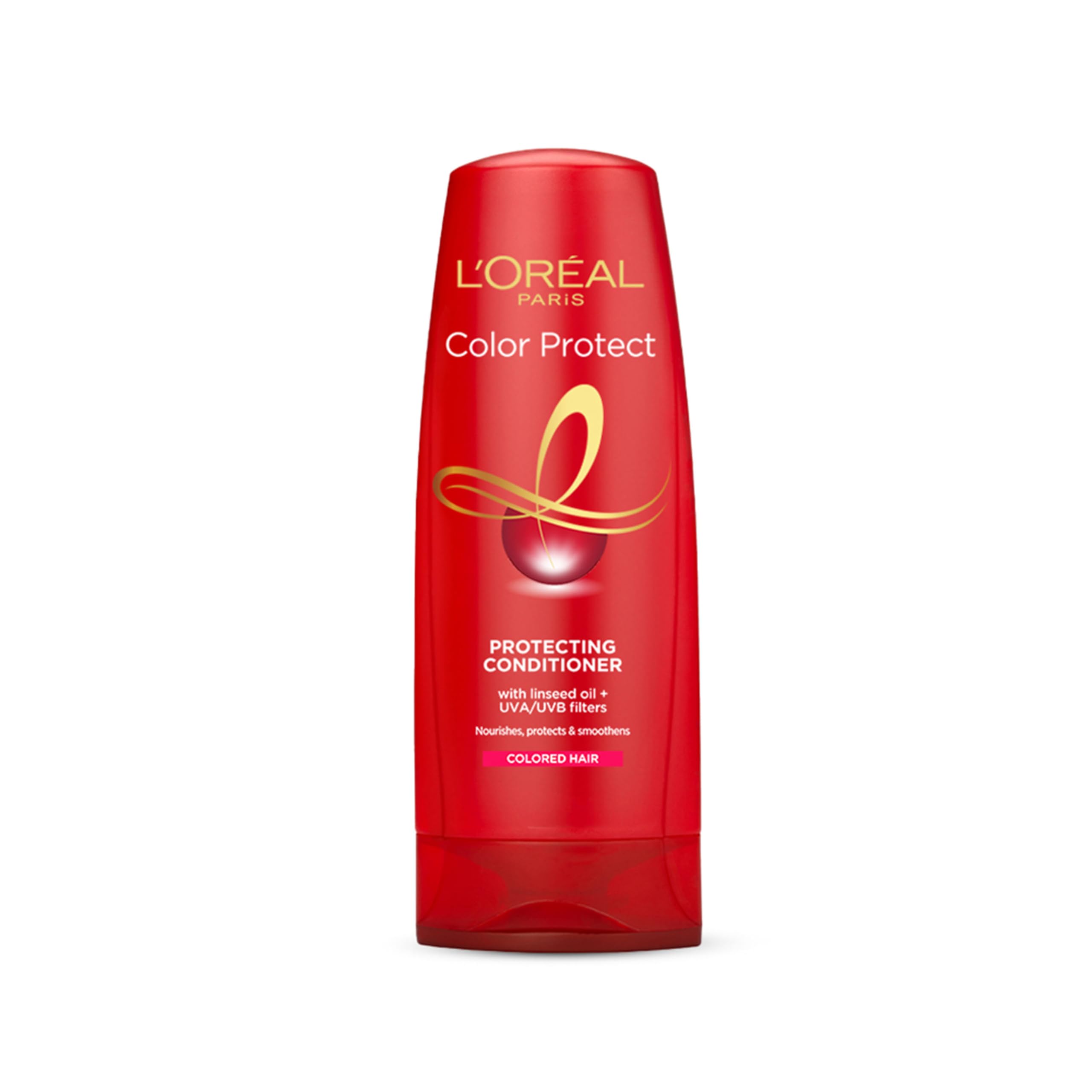 L'Oreal Paris Vibrant & Revived Color Protect Conditioner for Color-Treated Hair - 180ml | Sulfate-Free, UV Protection & Shine Boost | Perfect for Daily Hair Care & Salon-Quality Results at Home