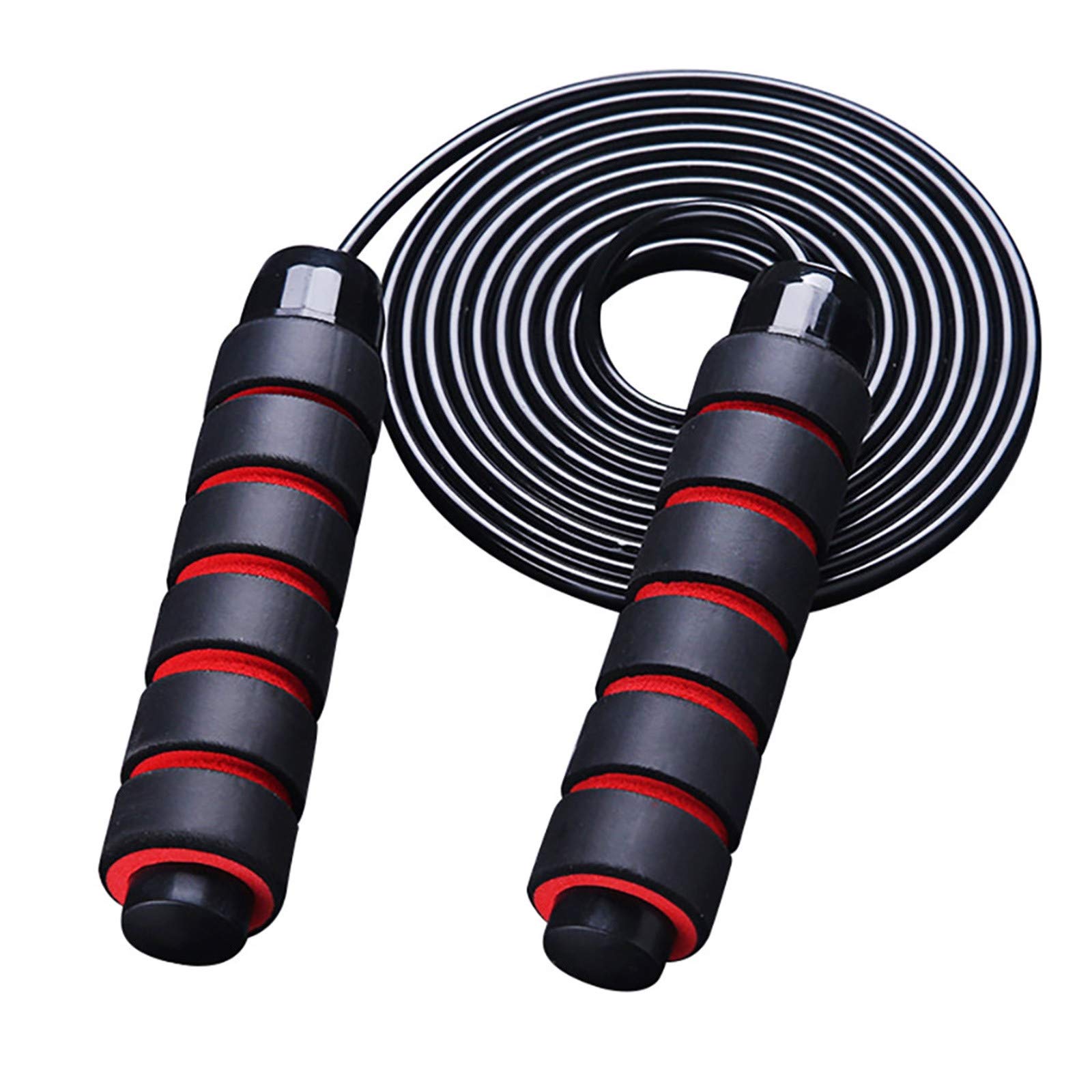 Tangle-Free High-Speed Jump Rope with Ball Bearings - Adjustable Steel Skipping Rope for Women, Men & Kids - Foam Handles for Gym, Home Workouts, Weight Loss & Fitness Training - Perfect for Cardio, Boxing, CrossFit & Home Exercise Routines