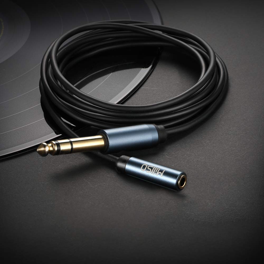 MillSO 6.35mm Male to 3.5mm Female Stereo Headphone Jack Adapter - Gold Plated Audio Connector for Guitar, Microphone, Speakers & Headphones - High Quality 6.3mm to 3.5mm Adapter for Professional Audio Equipment & Home Theater Systems