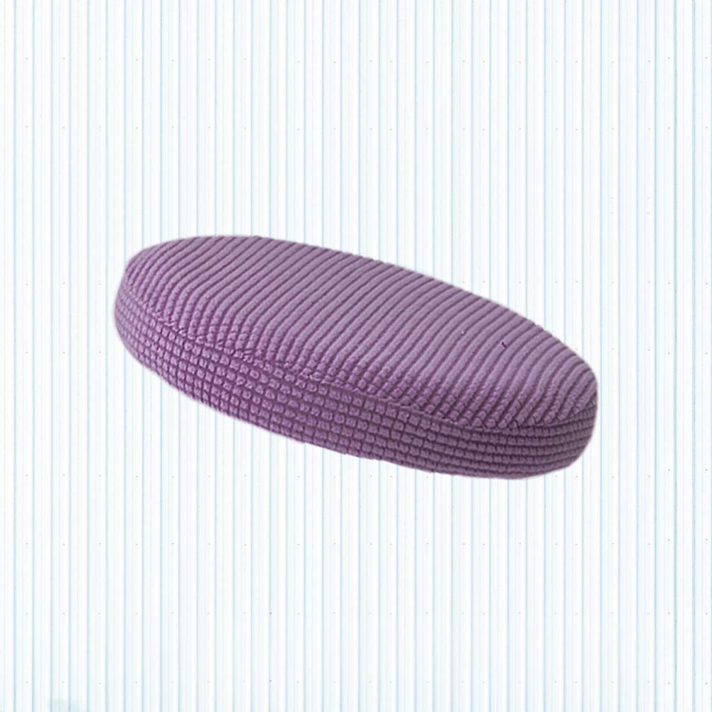 Wakauto Elastic Round Stool Cover - Universal Fit for Vanity Chairs, Bar Stools, Counter Chairs & Moon Chairs - Soft Protective Cushion Case for Home, Salon, and Restaurant Use