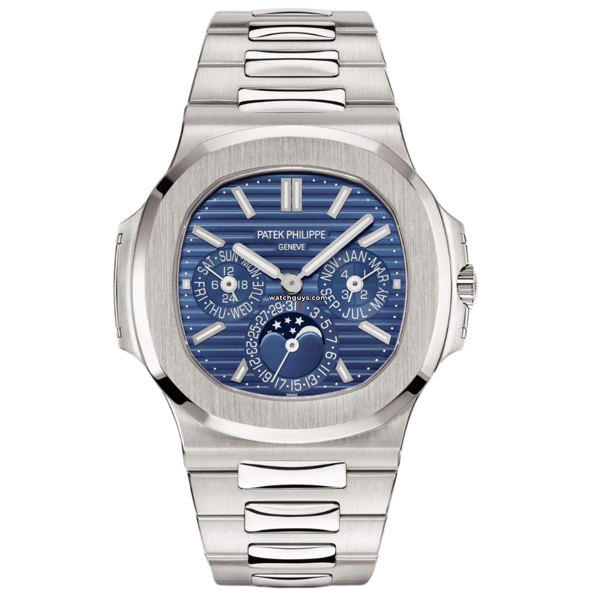 Patek Philippe Nautilus 5740/1G-001 Luxury Watch - 18K White Gold Automatic Men's Timepiece for Business & Formal Occasions