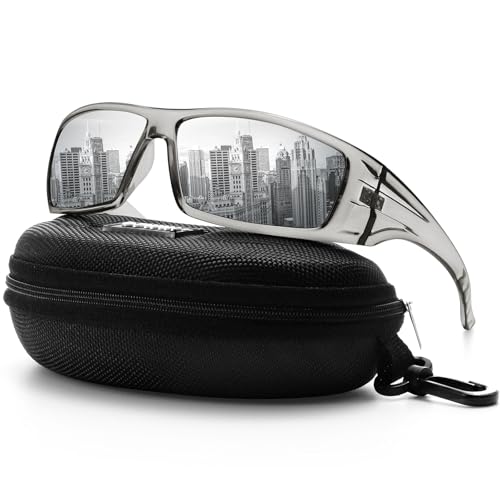 Clear Gray Frame/Silver Mirror Lens