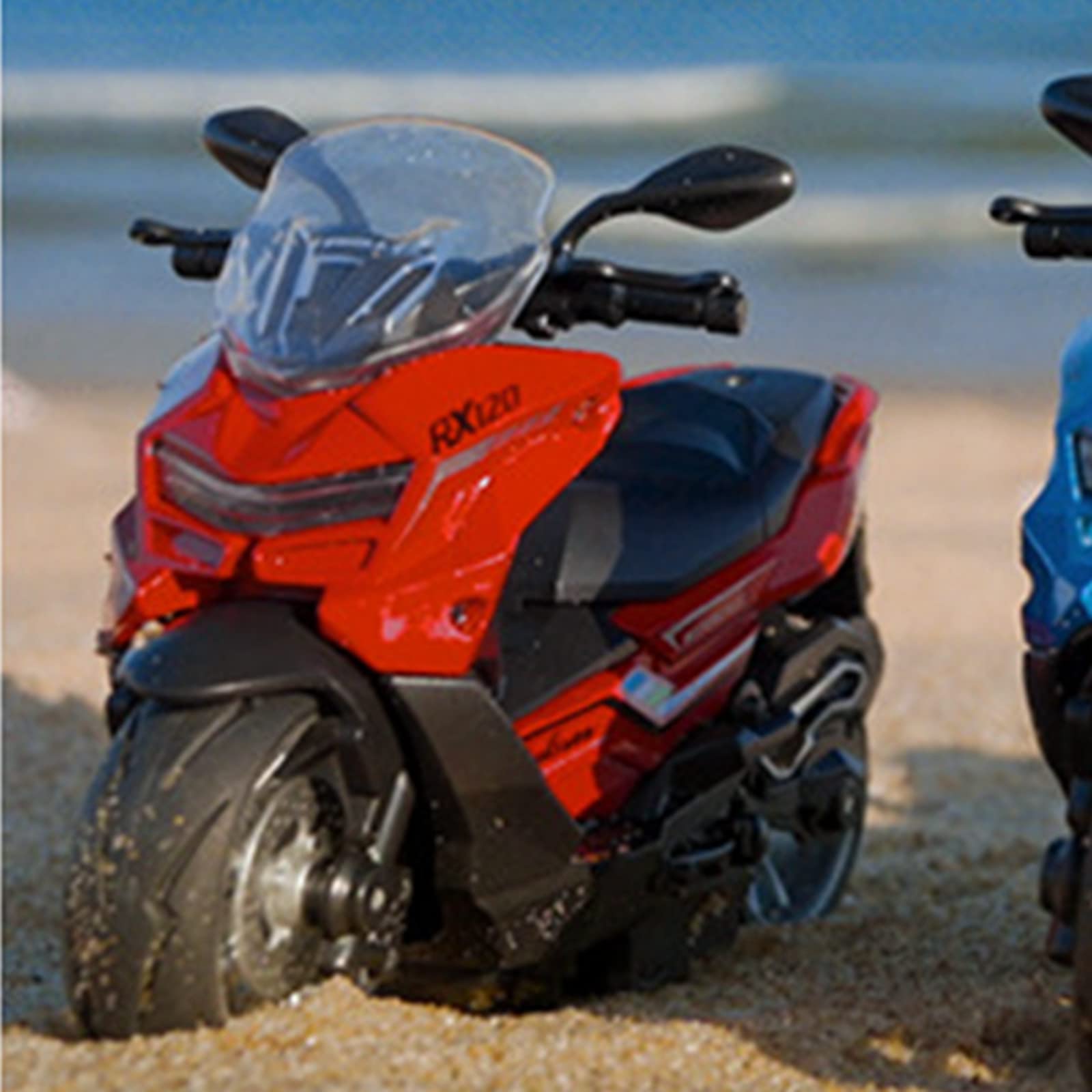 **Kimanli 1:12 Scale Pull Back Motorcycle Toy - Alloy Mini Motorcycle Model with Sound, Music & LED Lights - Off-Road Vehicle Toy for Boys & Girls - Perfect Gift for Kids, Collectors & Home Decor**    *(Ideal for Birthday Gifts, Playtime, Display Collections & Room Decor)*