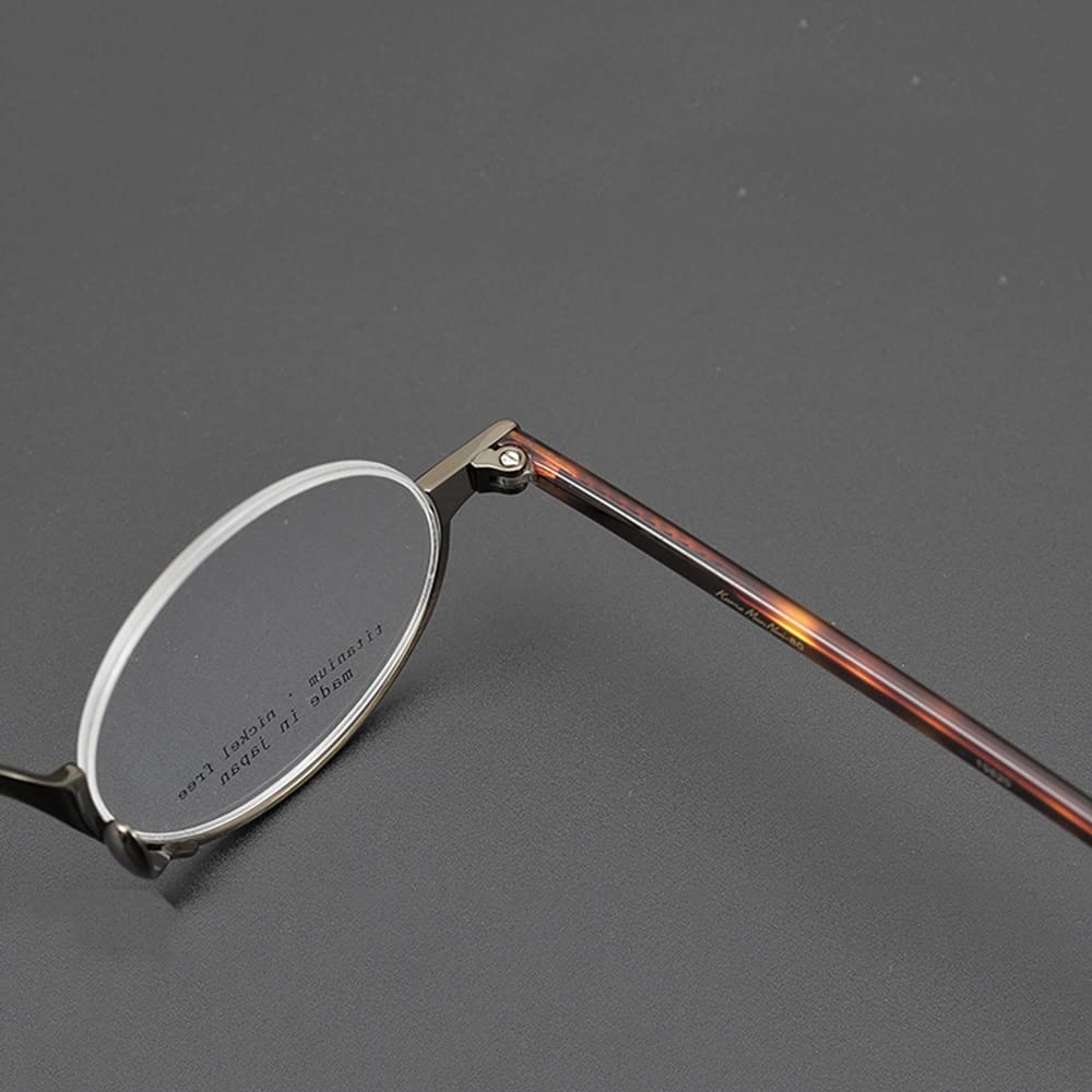 Stylish Semi-Rimless Reading Glasses - Retro Round Frame Computer Glasses with Anti-Blue Light (2.5 Diopter) for Men & Women - Perfect for Office Work, Screen Time & Reading Books