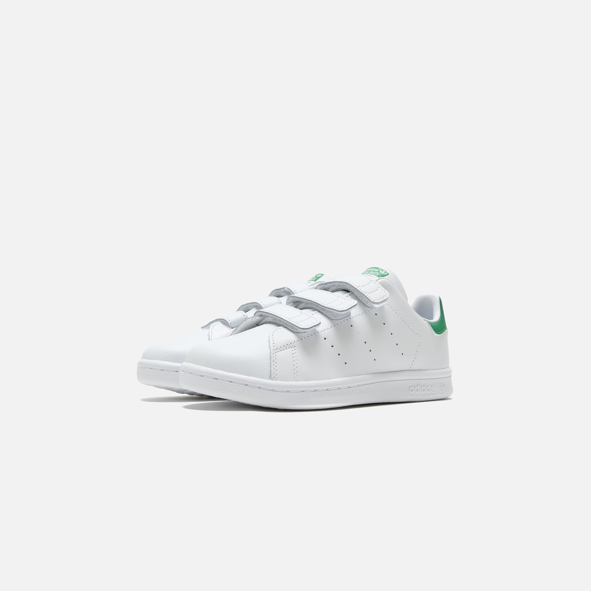 Adidas Preschool Stan Smith Sneakers for Kids - White & Green - Comfortable & Stylish Shoes for School, Play & Everyday Wear