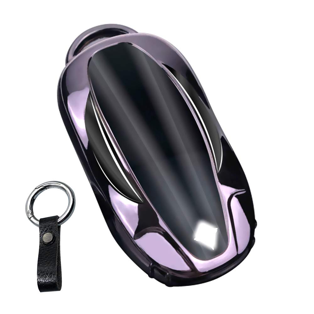 Tesla Model 3 Key Case Cover - Premium Black Keychain Protector for Tesla Key Fob | Perfect for Everyday Use & Car Enthusiasts