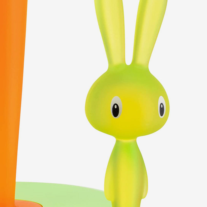 Alessi Bunny & Carrot Kitchen Paper Towel Holder - Fun Animal-Themed Countertop Organizer for Kitchen, Dining Room, and Bathroom Decor