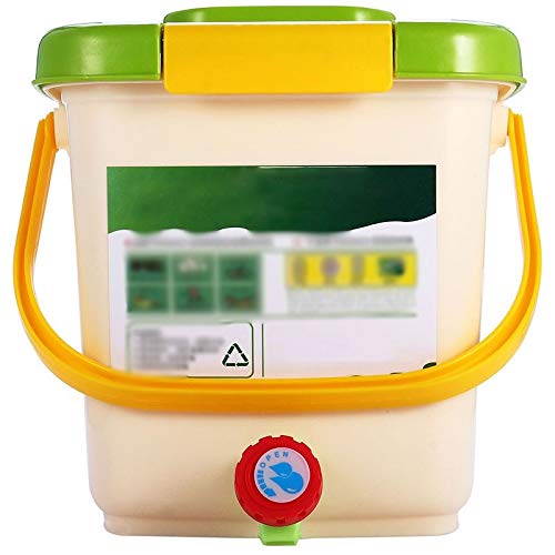 Wangchngqingljt 12L Compost Bin - Aerated Kitchen Composter for Organic Waste, Recyclable PP Material, Ideal for Home Garden & Food Scraps - Perfect for Sustainable Living & Eco-Friendly Waste Management