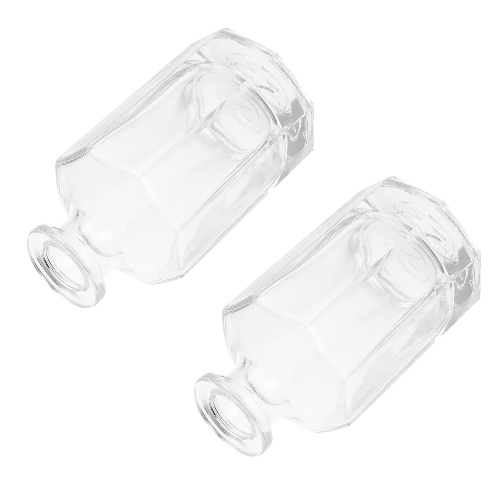 MILISTEN 2-Pack Refillable Glass Bottles for Perfume, Essential Oils & Aromatherapy - Empty Fragrance Diffuser Bottles with Wooden Cap for Home Decor, DIY & Gift Giving - Perfect for Bathroom, Bedroom & Office Spaces