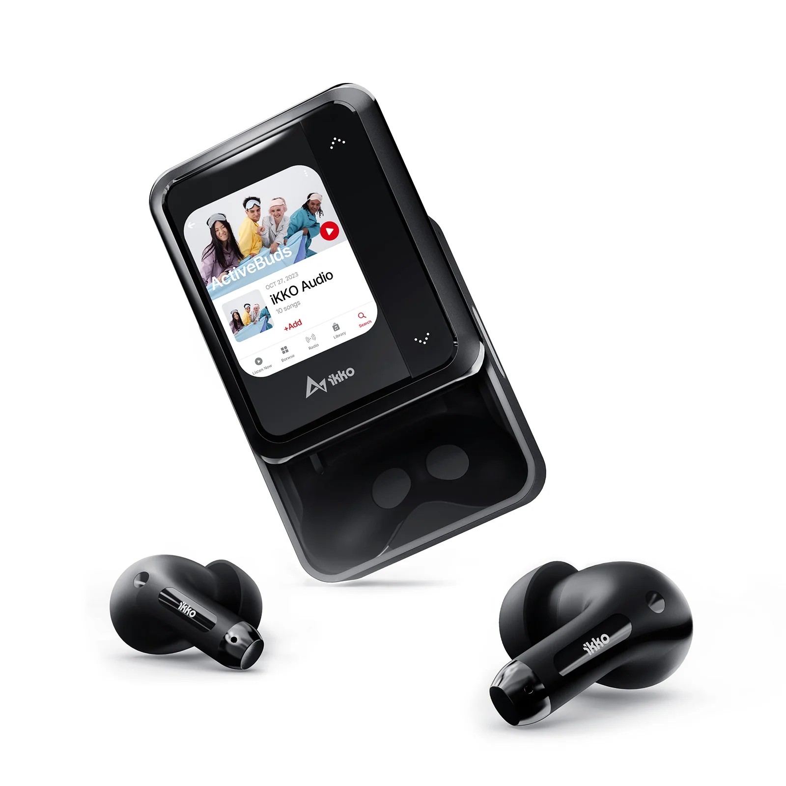 IKKO ActiveBuds AI Smart Control True Wireless Earbuds with ANC, Bluetooth 5.3, 30H Playtime - Perfect for Workouts, Commuting & Gaming