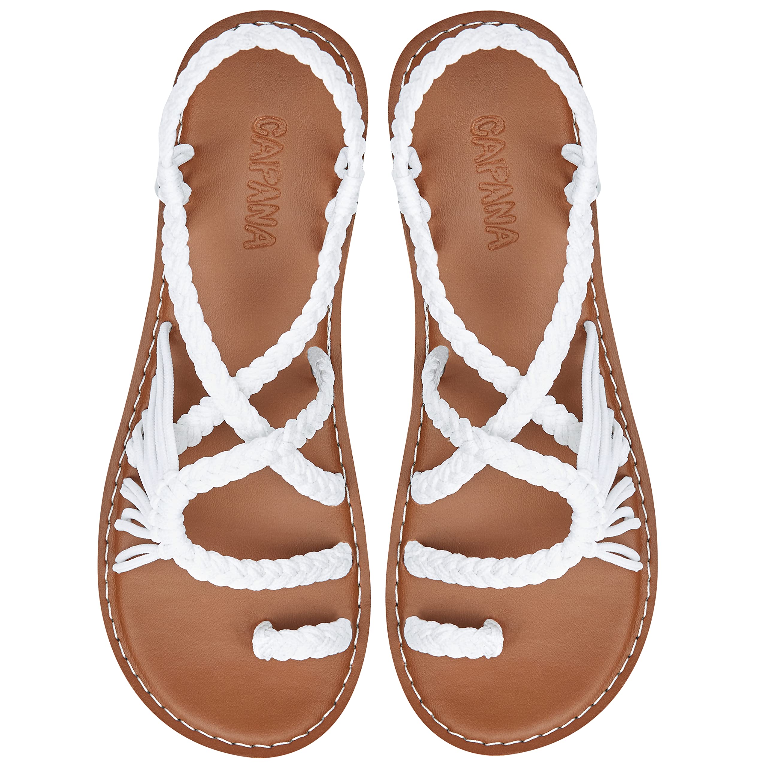 Handwoven Women's Boho Flat Sandals - Comfortable Strappy Rope Sandals for Walking, Beach & Water Activities | Perfect for Summer Vacations, Casual Outings and Festival Wear