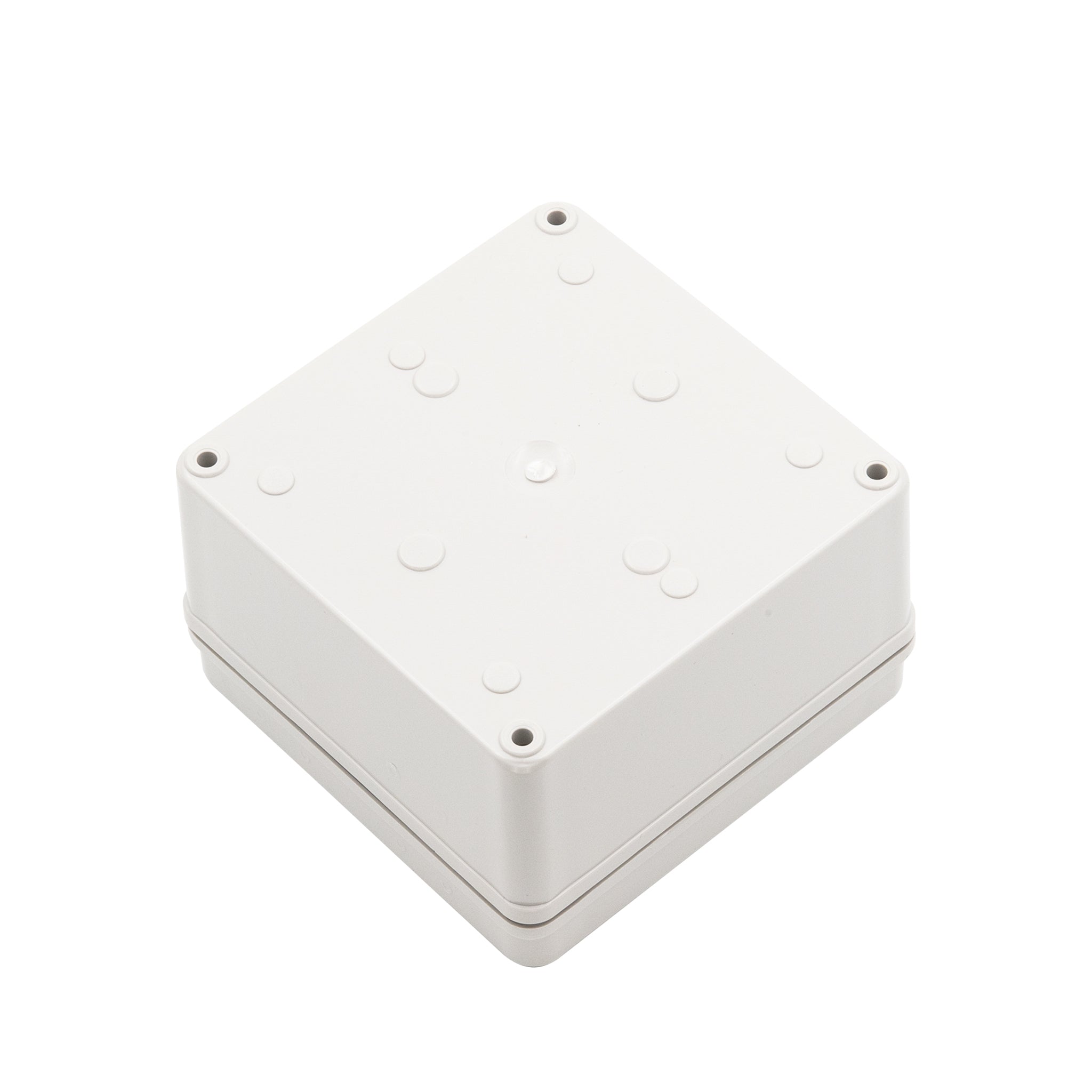 Boxco S Series 4.92x4.92x2.95 Inch (125x125x75mm) Waterproof Plastic Enclosure - IP67 Rated, IK08 Impact Resistant, Polycarbonate Grey Cover with Screw Mounting - Ideal for Outdoor Electronics, Industrial Equipment & DIY Projects