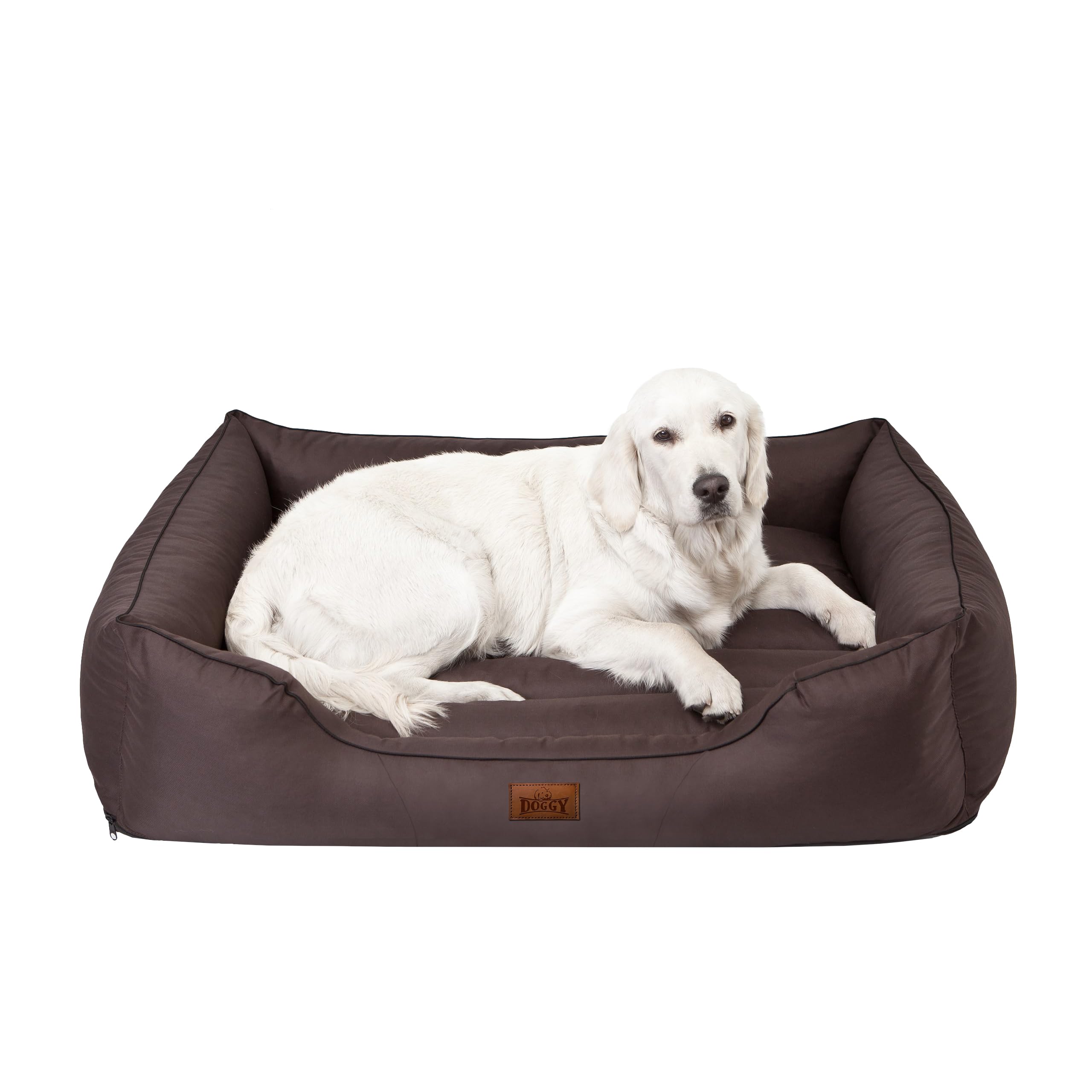 Hobbydog Cordura Comfort Dog Bed - Large Size, Durable & Waterproof Dark Brown Pet Bed for Dogs - Perfect for Home, Crate & Travel Use