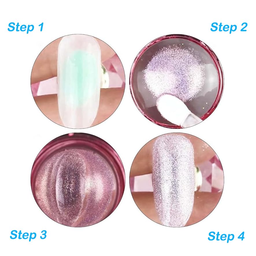 French Tip Nail Stamp Kit - Fast & Accurate Jelly Stamper for French Manicure & Nail Art Design - Perfect for Salon, Home DIY & Professional Nail Artists