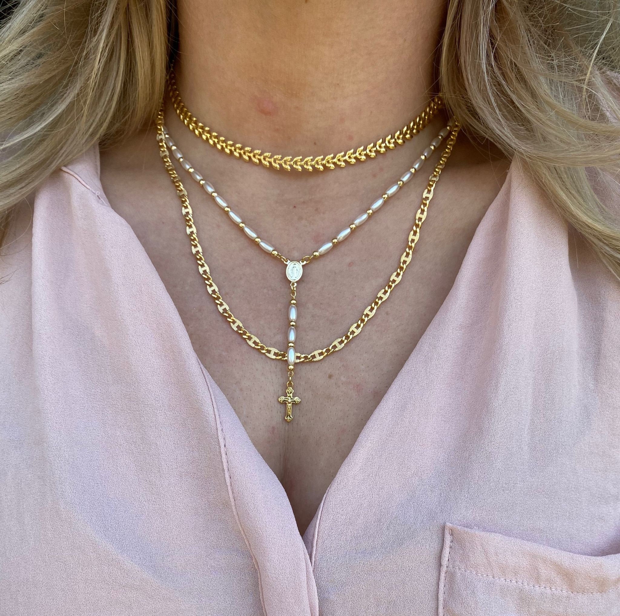 18K Gold Filled Delicate Chain Necklace for Women - Elegant Layering Jewelry for Everyday Wear, Gift Giving & Special Occasions