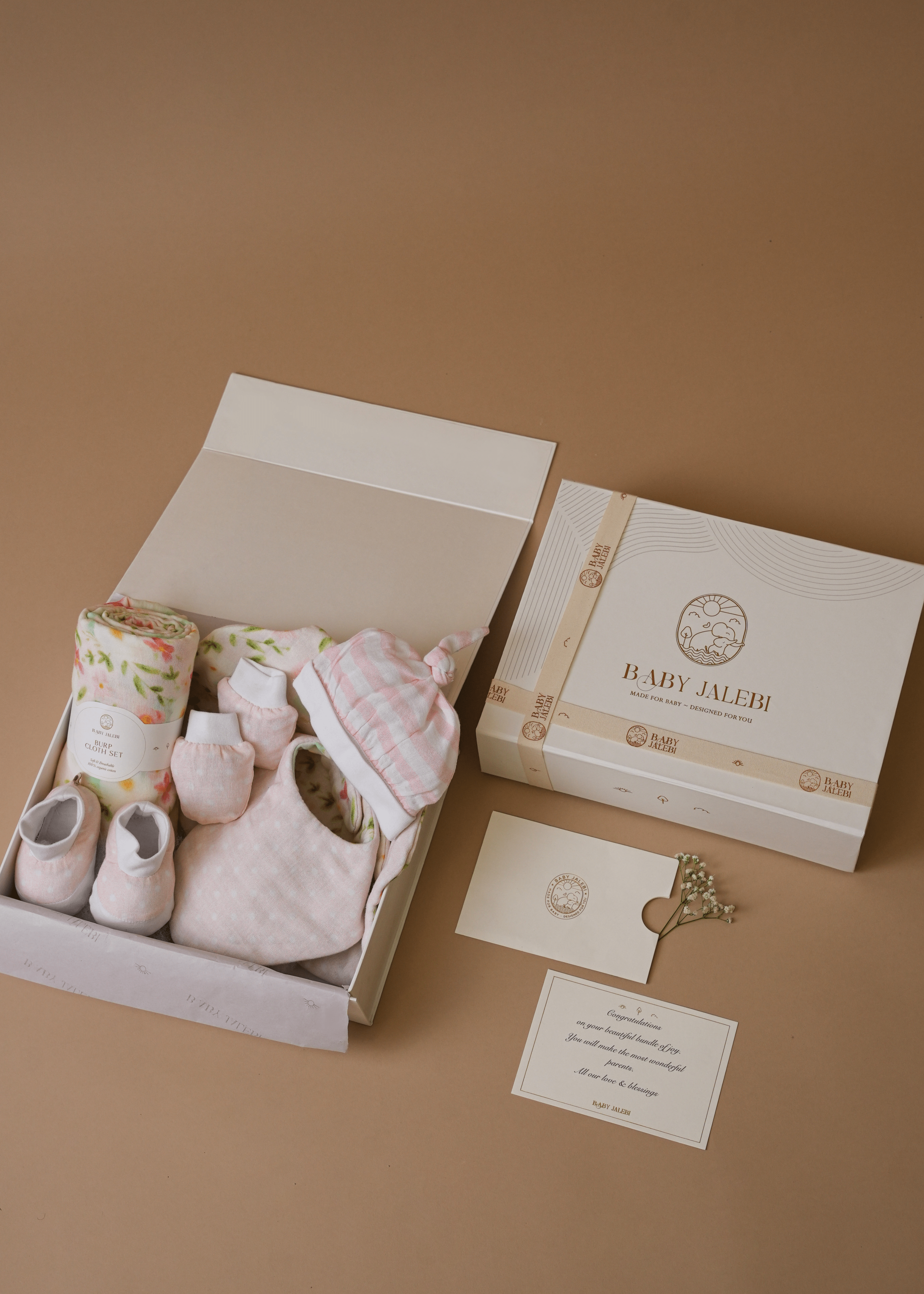 Sayuri Welcome Baby Box - Newborn Gift Set for Baby Shower, Gender Neutral Baby Essentials | Perfect for Nursery, Hospital, and First-Time Parents