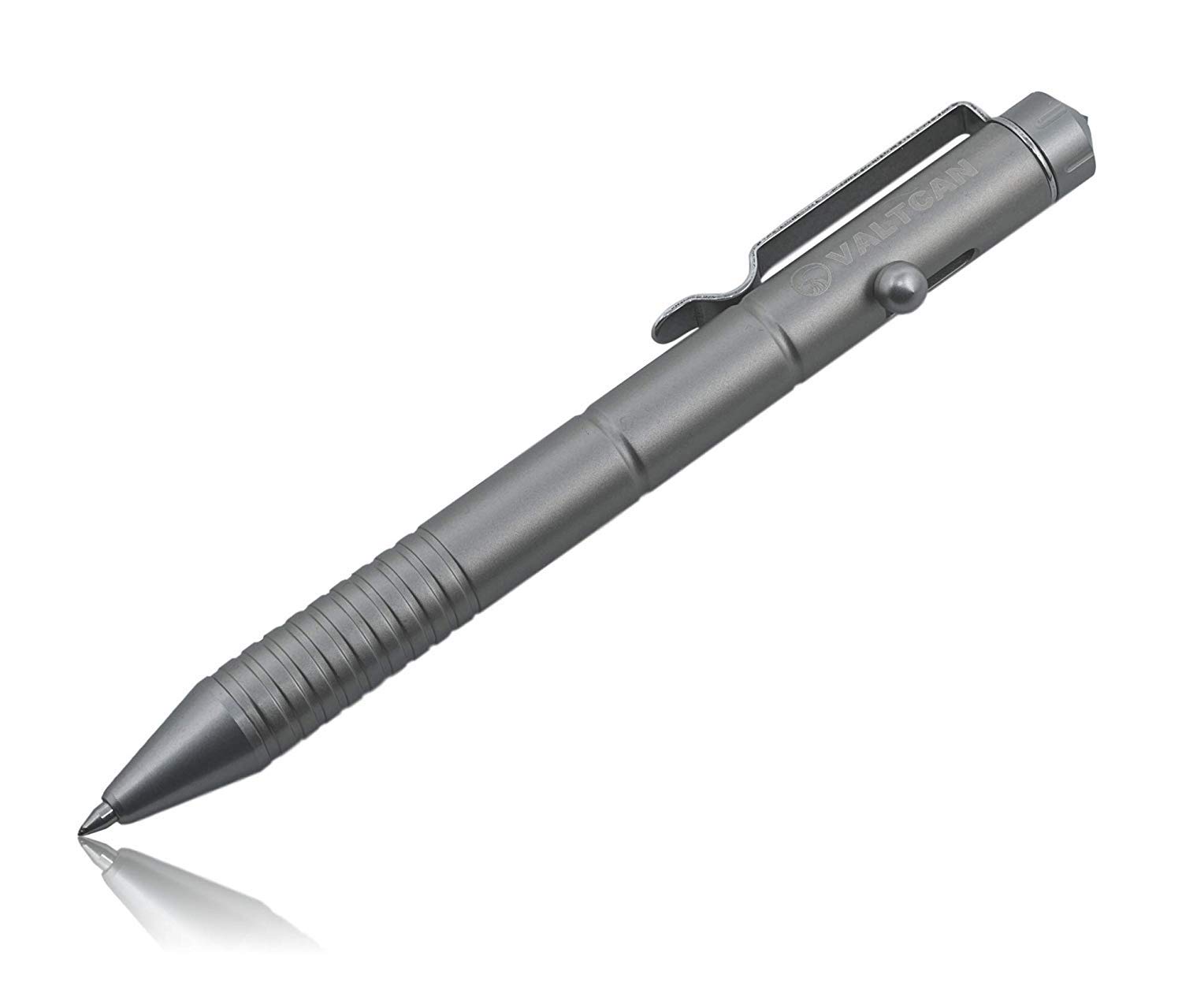 Valtcan Impel Titanium Bolt Pen - EDC Matte Space Grey Tactical Writing Tool for Outdoor, Office & Everyday Carry (EDC)