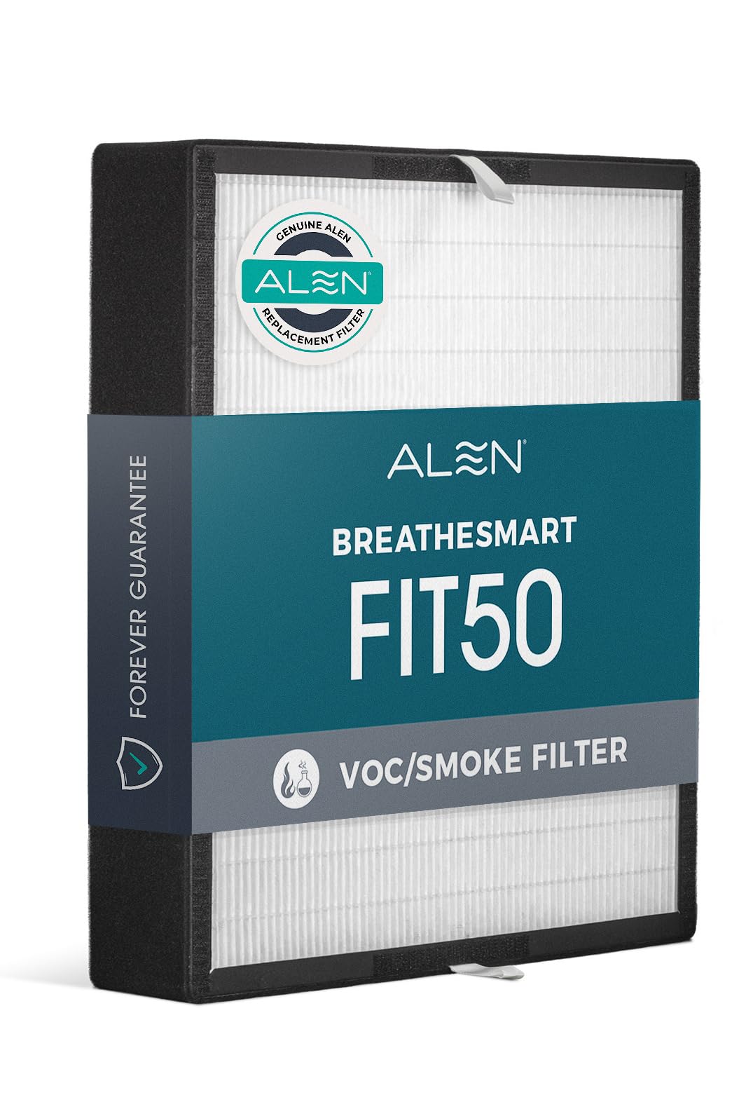 Alen BreatheSmart FIT50 HEPA Replacement Filter FF50-VOC/Smoke - Captures Allergens, Dust, VOCs & Smoke - Compatible with Alen FIT50 Air Purifier - Ideal for Allergy Relief & Smoke Removal in Bedrooms, Offices & Living Spaces (1 Filter)