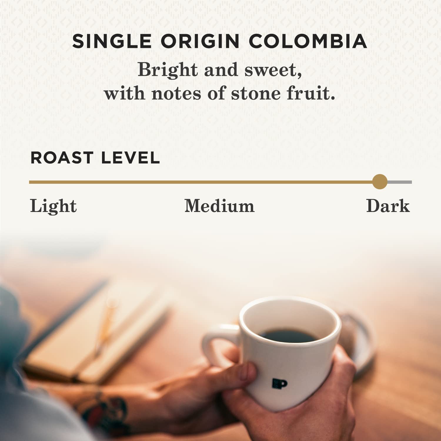 Peet's Coffee Single Origin Colombia Dark Roast Ground Coffee - 10.5oz Bag for Rich Flavor & Aroma | Perfect for Home Brewing, Office Use & Gifts