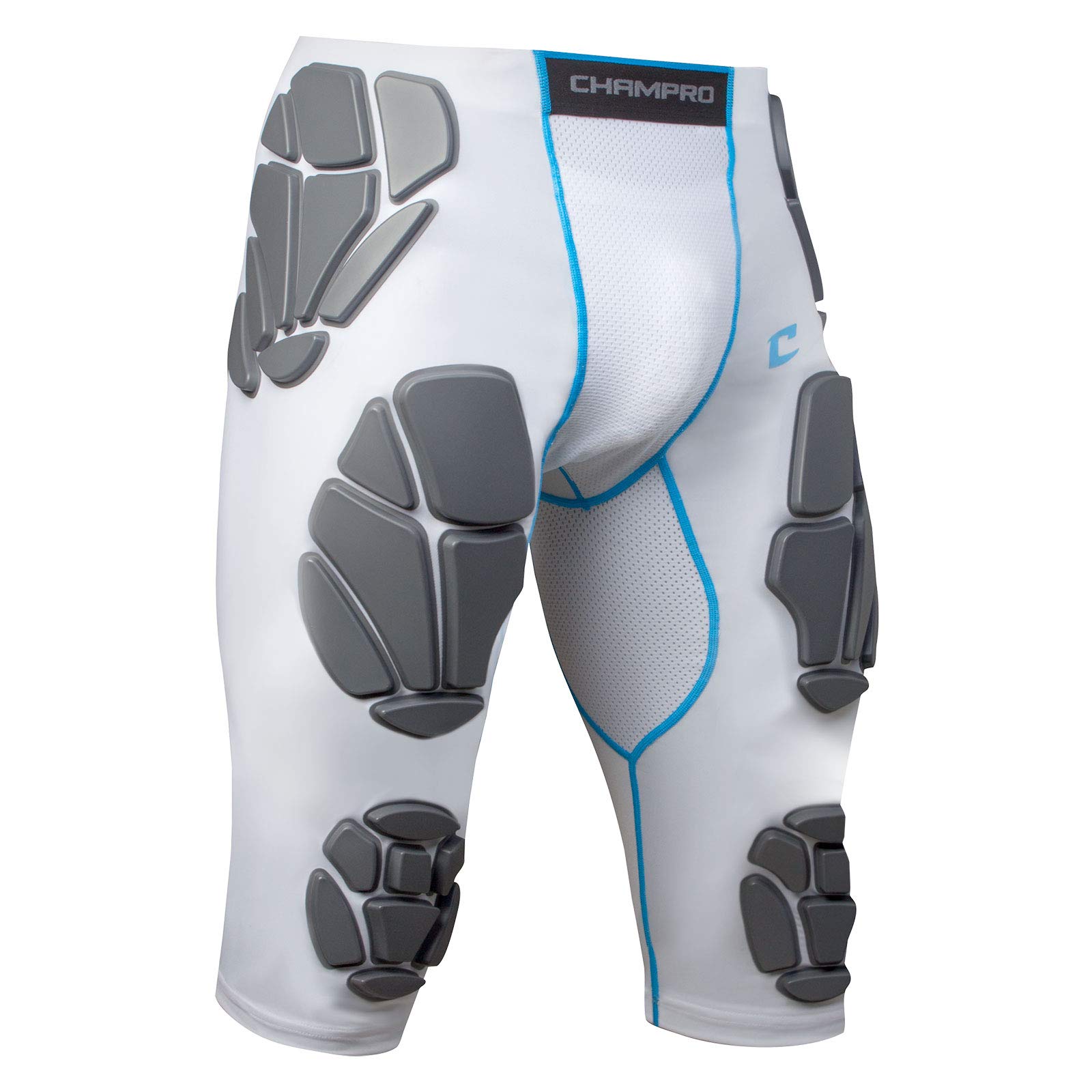 Champro ProShield 7-Pad Football Girdle with Hip & Thigh Protection - Compression Shorts for Football Players & Athletes - Ideal for Training, Games & Contact Sports