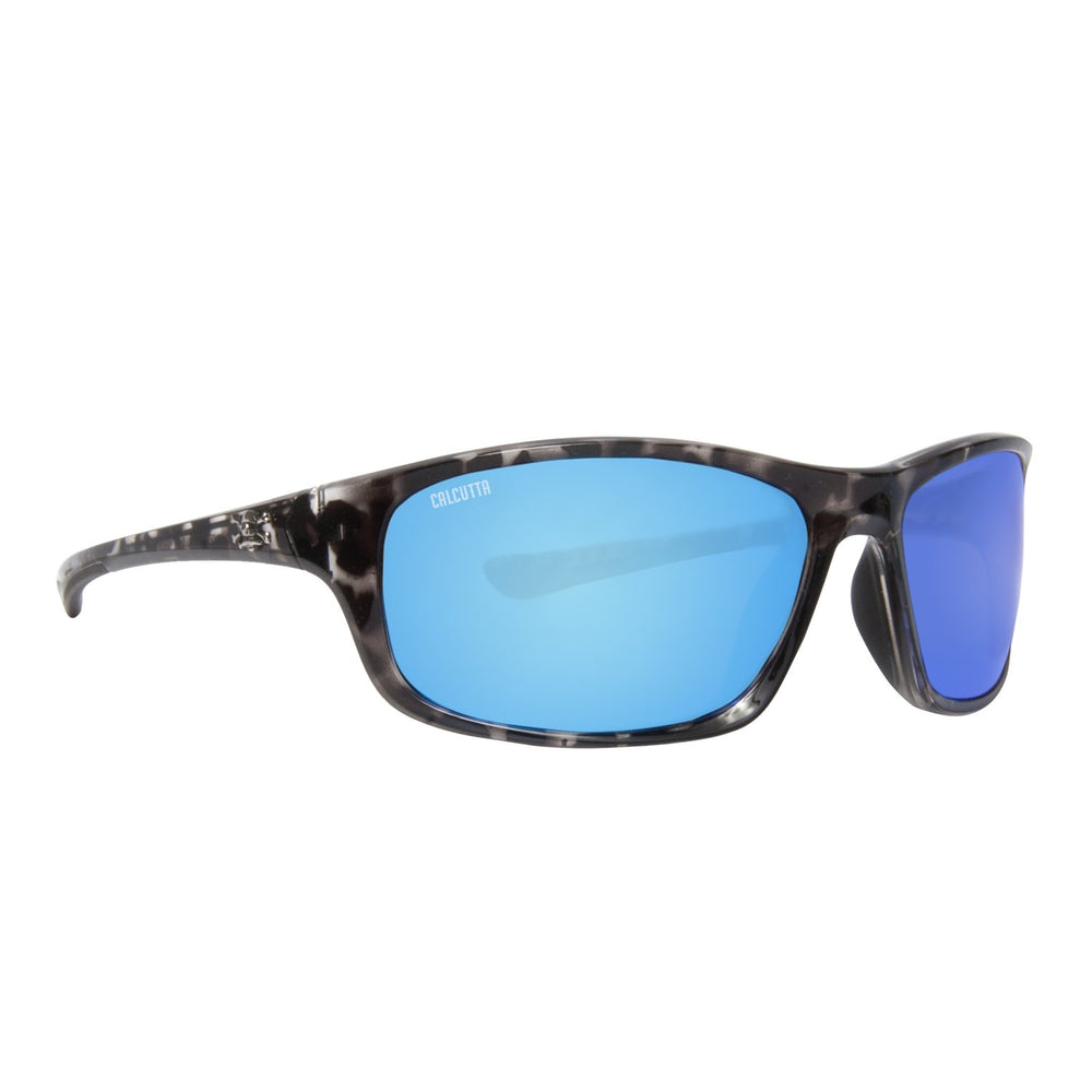 Polarized Wraparound Sports Sunglasses for Cycling & Driving - Blue Mirror Lens - UV Protection for Outdoor Activities