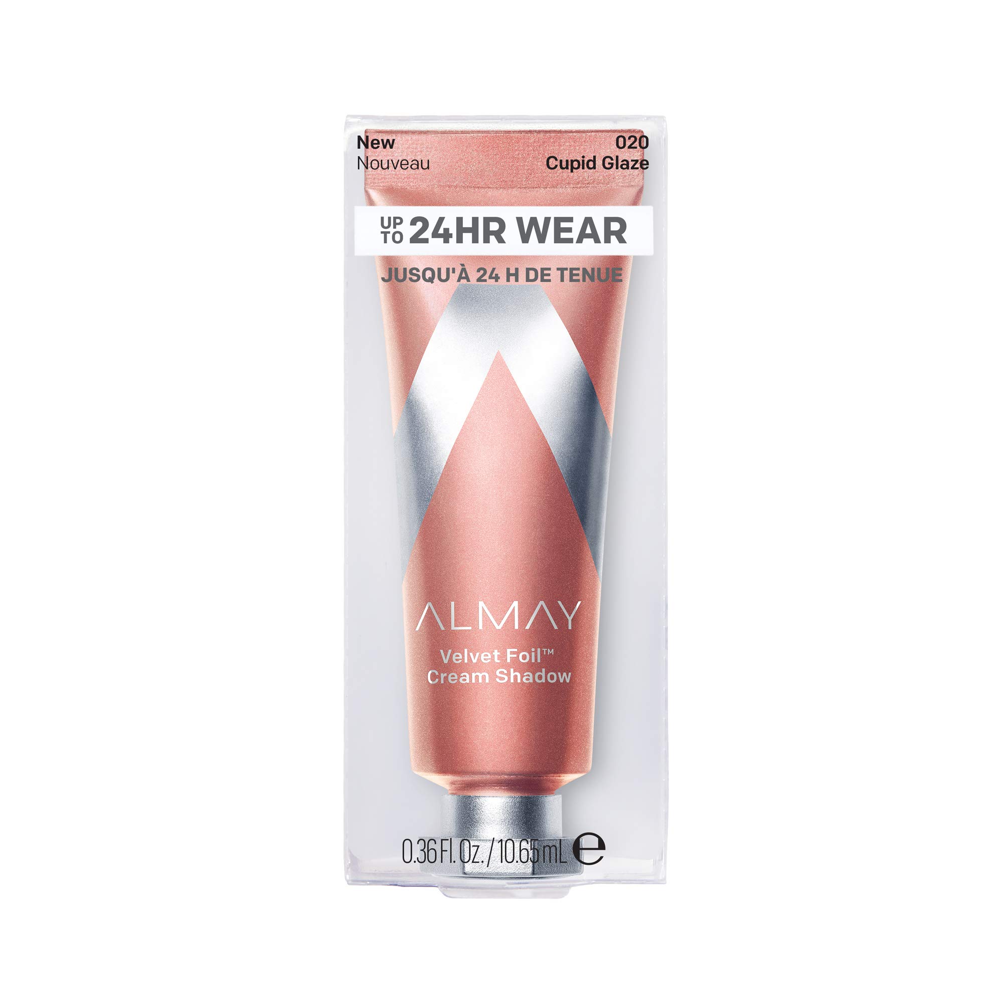 Almay Velvet Foil Cream Shadow - Cupid Glaze Metallic Eyeshadow (0.36 fl oz) | Long-Lasting, Crease-Resistant Formula for Day & Night Makeup Looks