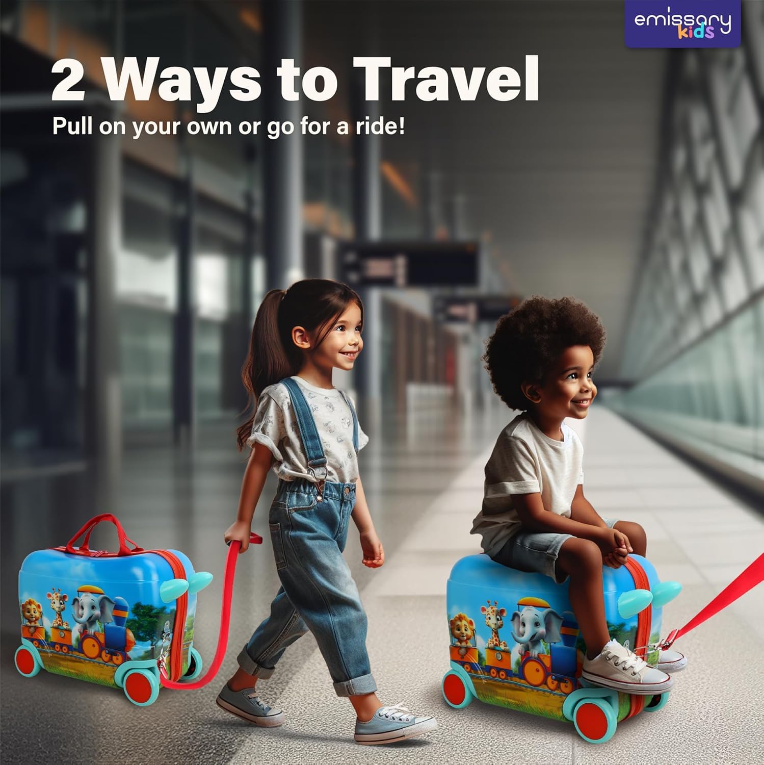 **Emissary Ride-On Suitcase for Kids – 18