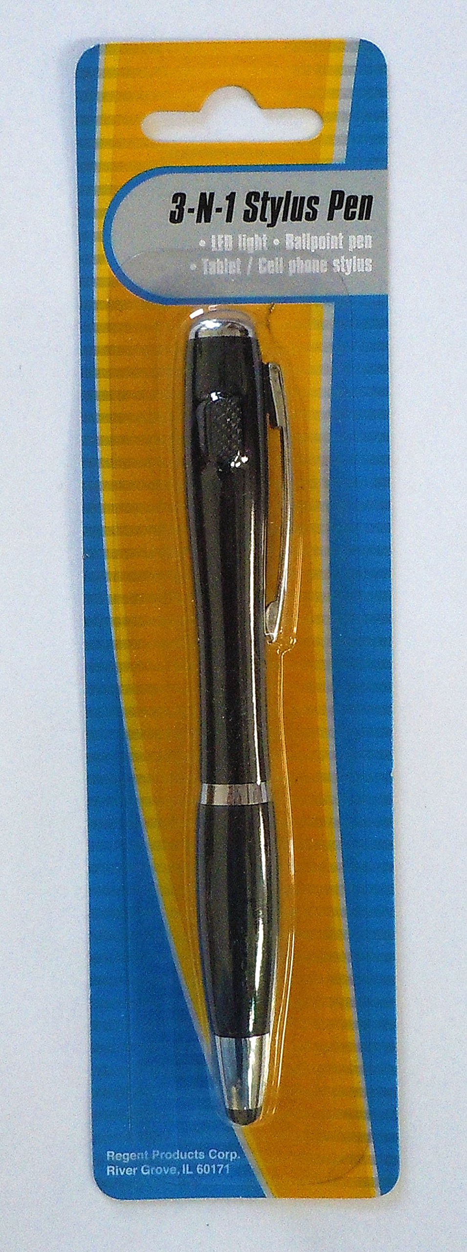 2-in-1 Stylus Pen with LED Light & Ballpoint Tip - Compatible with Touch Screen Tablets & Smartphones - Perfect for Note Taking, Drawing & Presentations