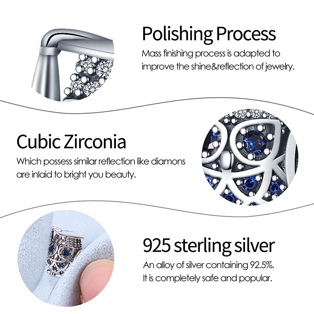 925 Sterling Silver Charms Beads for Bracelets & Necklaces - Butterfly, Headphones & Clover Pendants | Dainty Jewelry Gifts for Women | Perfect for Birthdays, Anniversaries & Everyday Wear