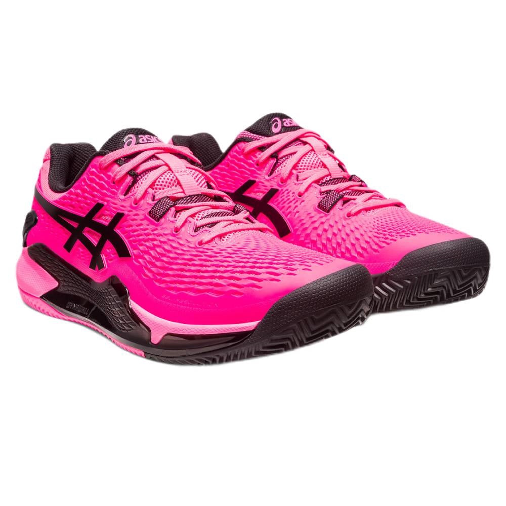 ASICS Gel Resolution 9 Men's Clay Court Tennis Shoes - Pink/Black | High-Performance Stability & Cushioning for Clay Court Play | Perfect for Competitive Matches & Training