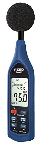 REED Instruments R8080 Digital Sound Level Meter with Data Logging & Bargraph - Perfect for Noise Monitoring in Factories, Schools, and Environmental Studies