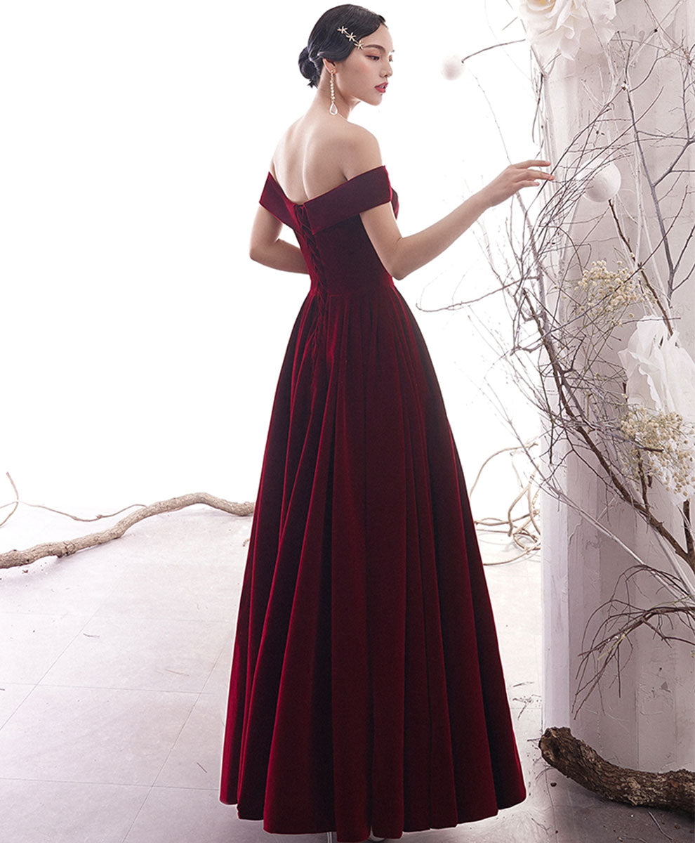 Elegant Burgundy Long Prom Dress for Women - Formal Evening Gown for Homecoming, Ball & Special Occasions